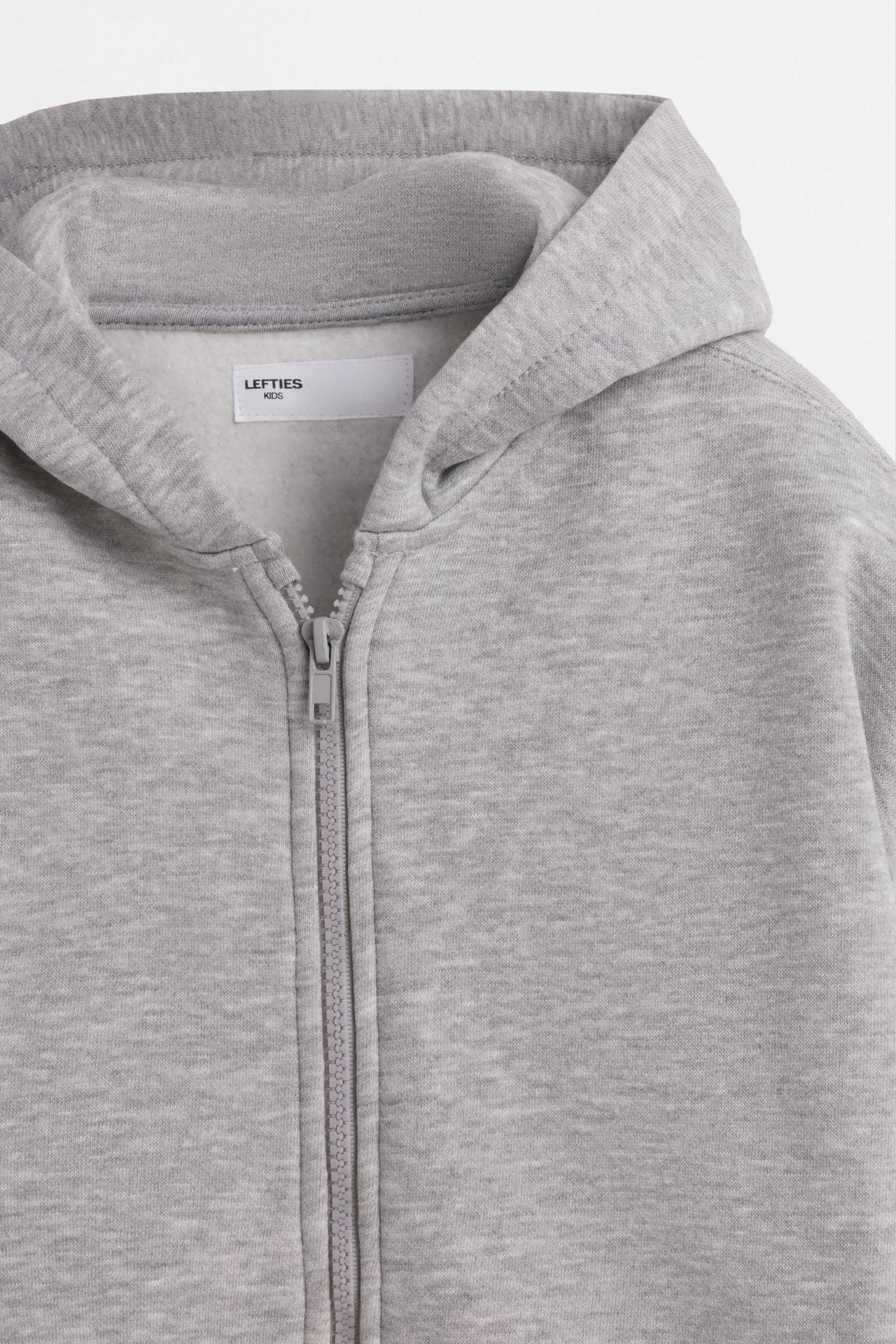 Zip-up hoodie — GREY MARL