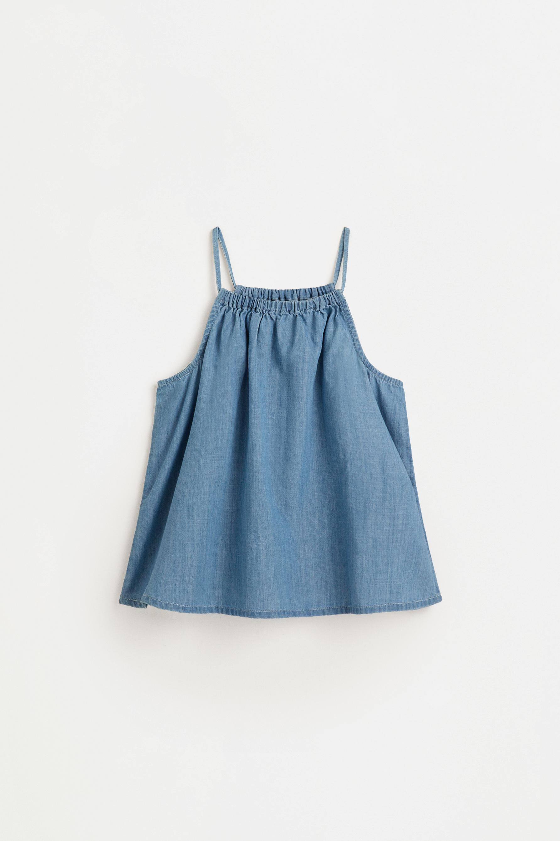 Lightweight denim tank — PALE BLUE