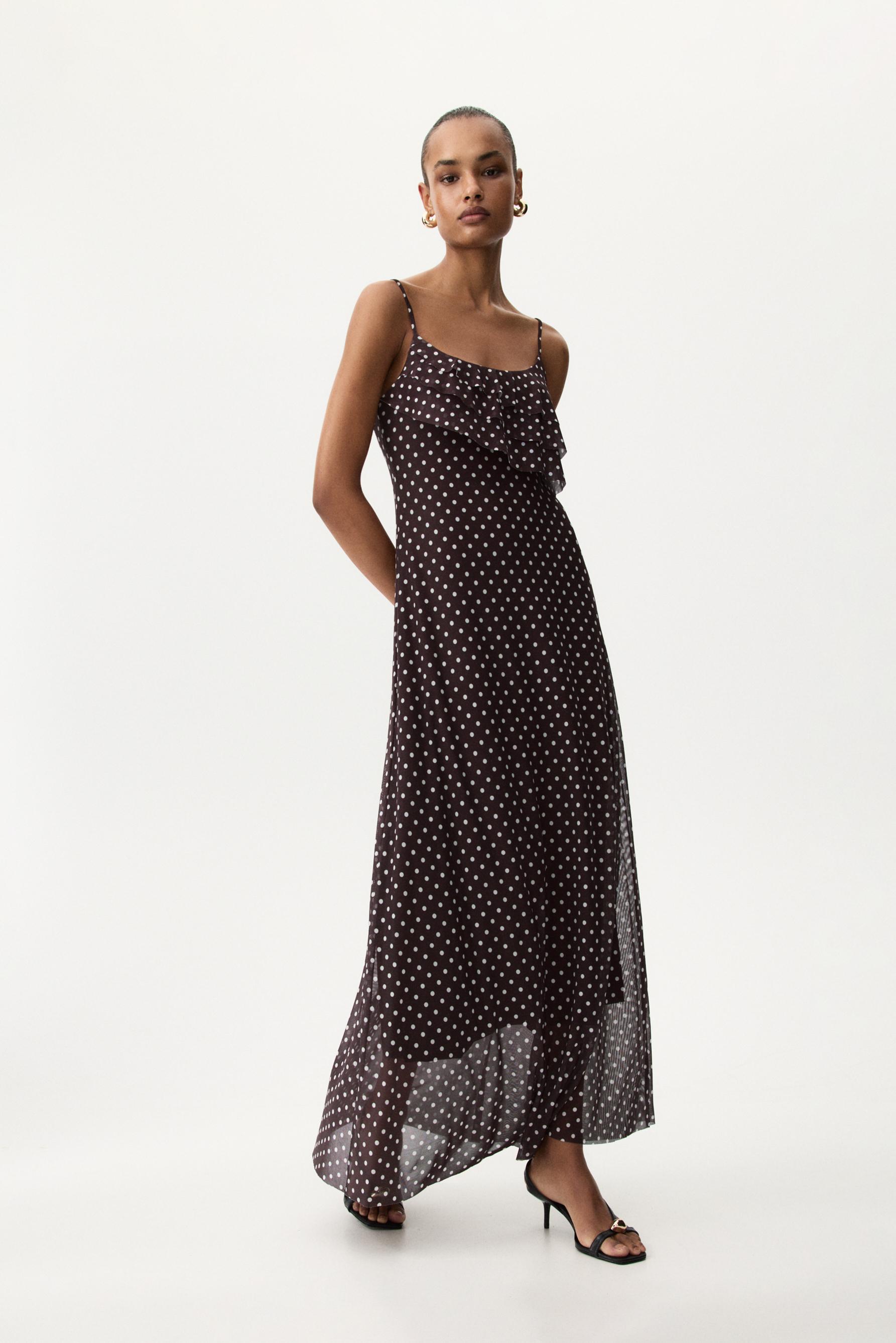 Vestido midi tul ROPA Mujer Lefties ESPAÑA1