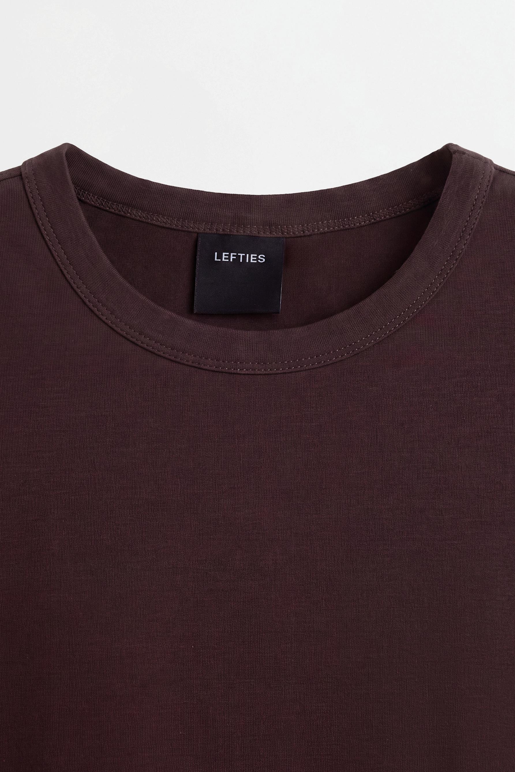 Basic short sleeve T-shirt — CHOCOLATE