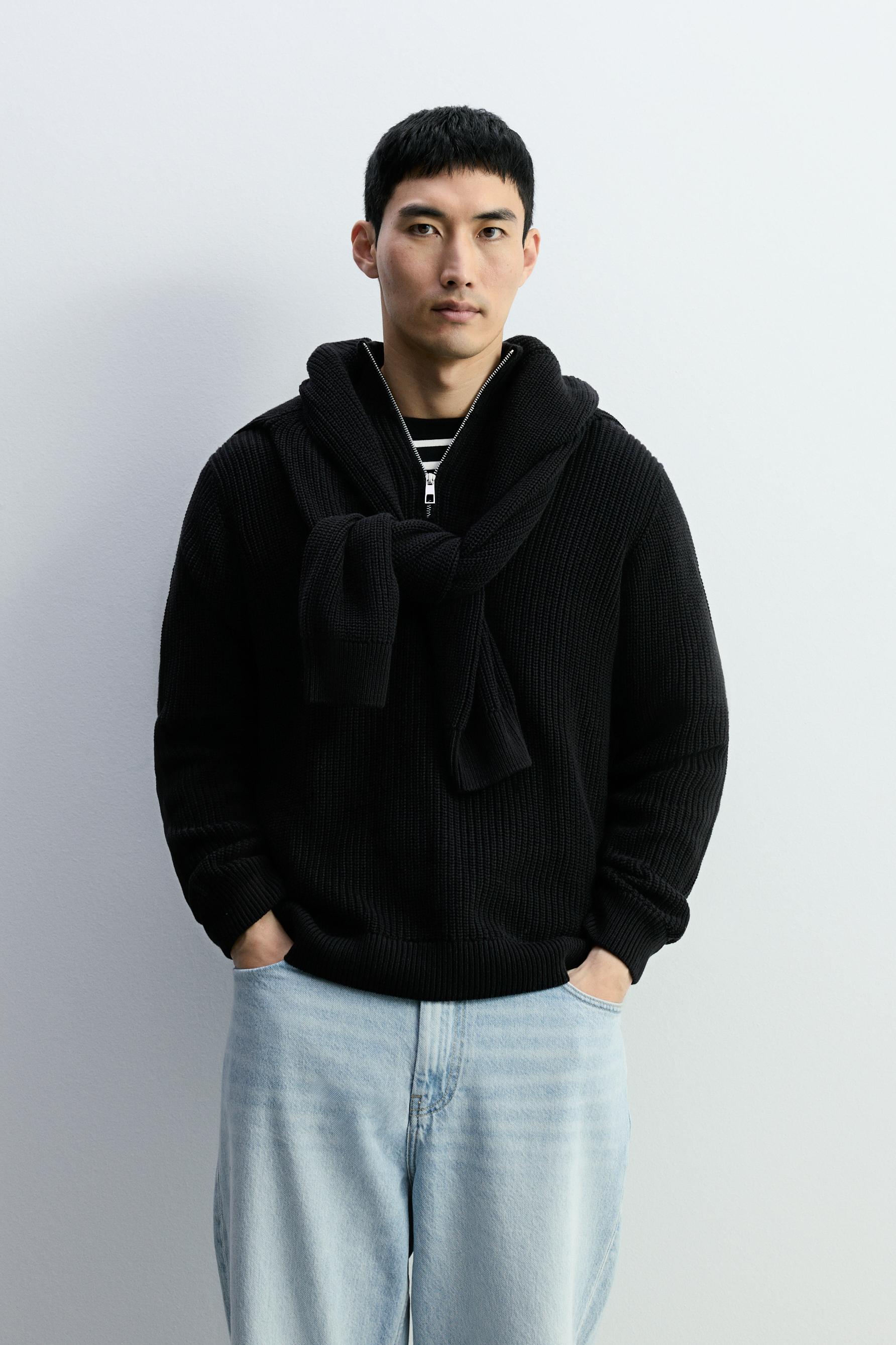 Jersey cuello alto cremallera