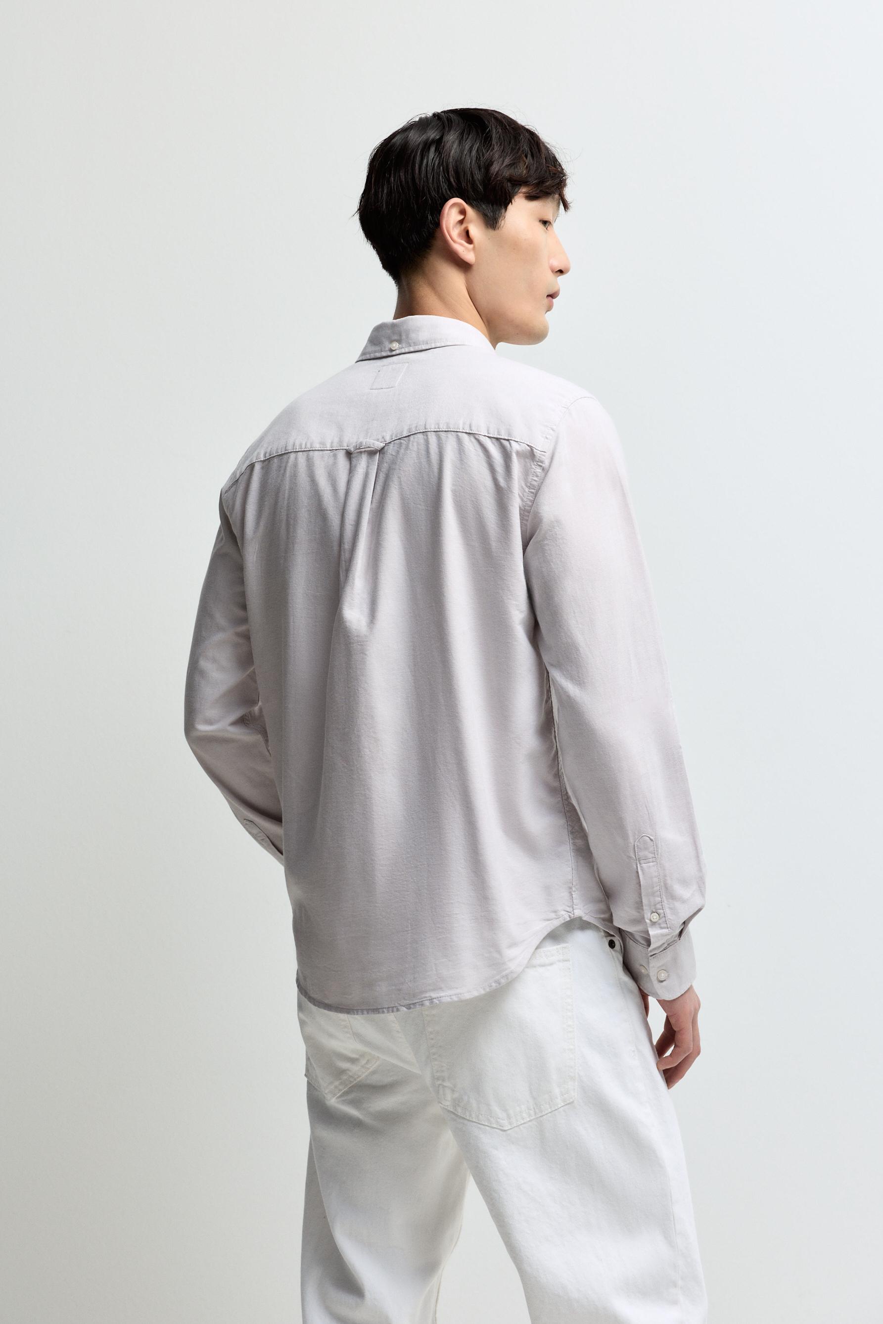 Oxford shirt — DARK GREY MARL