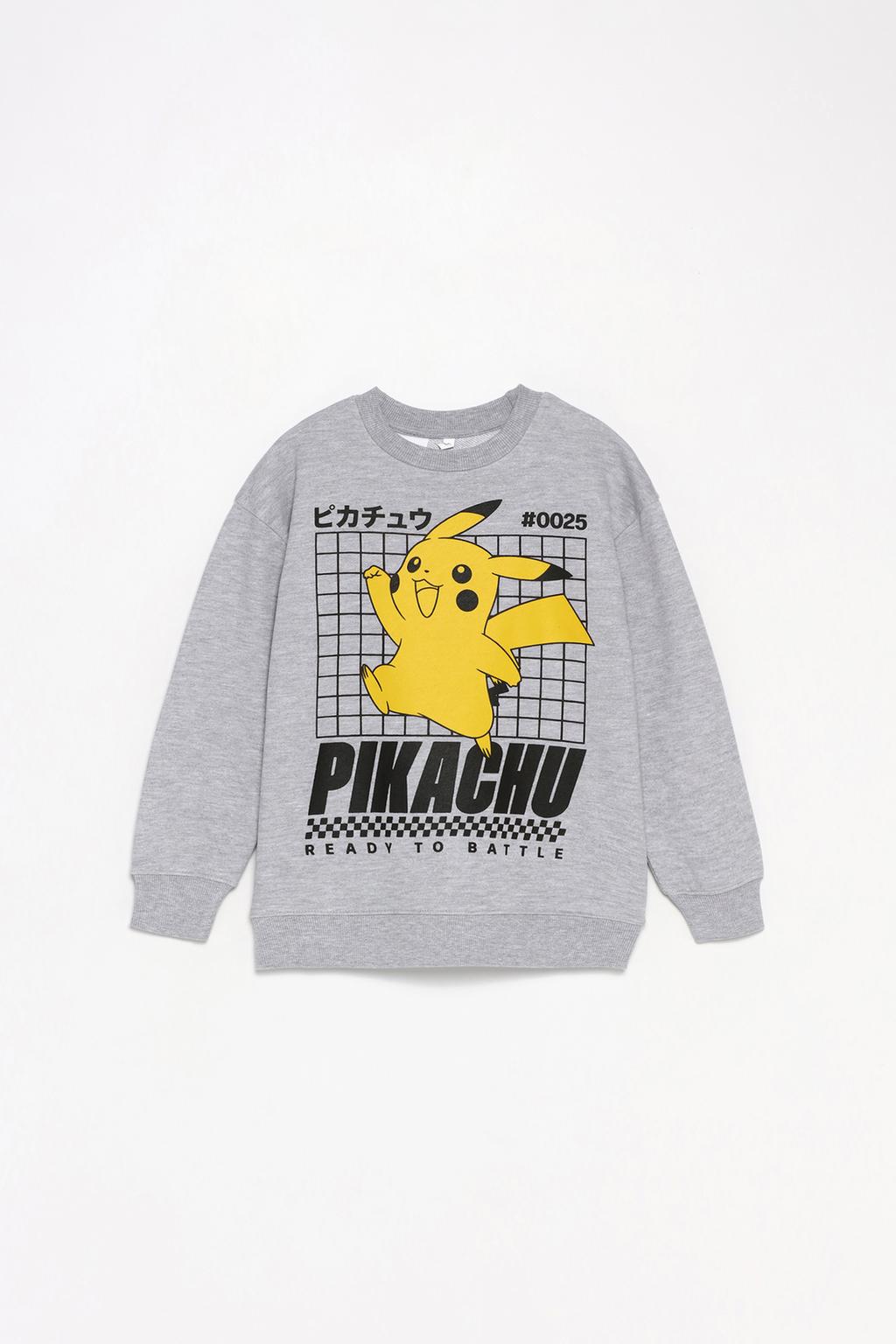 Pikachu Pokémon™ grid sweatshirt