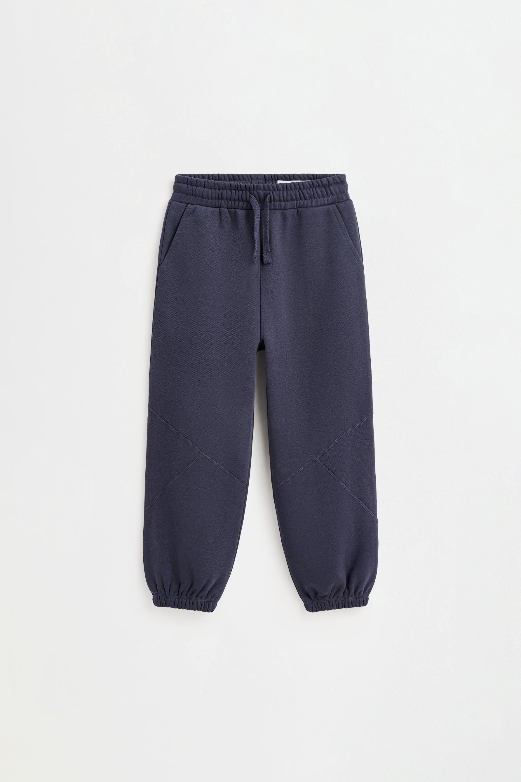 Pantalón felpa baggy costuras