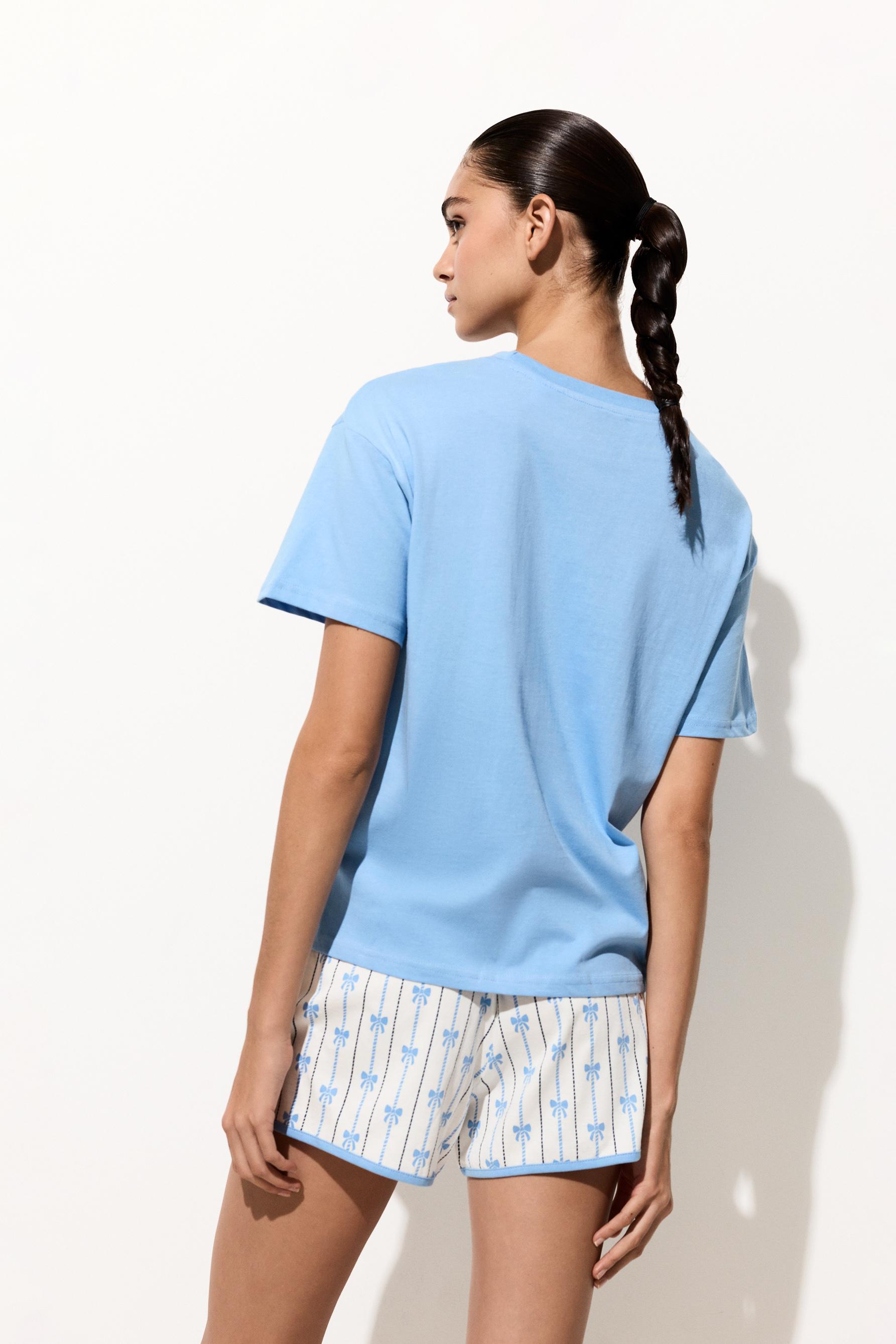 Mafalda short pyjamas — MEDIUM BLUE