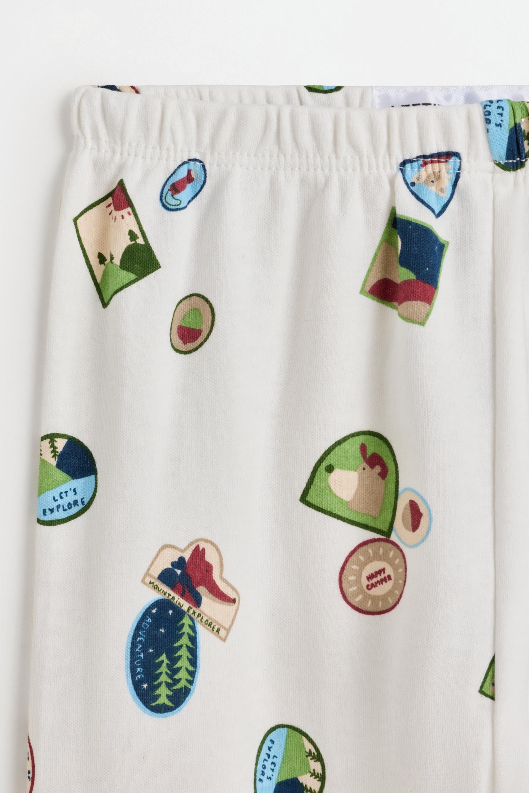 Long printed pyjamas — ECRU