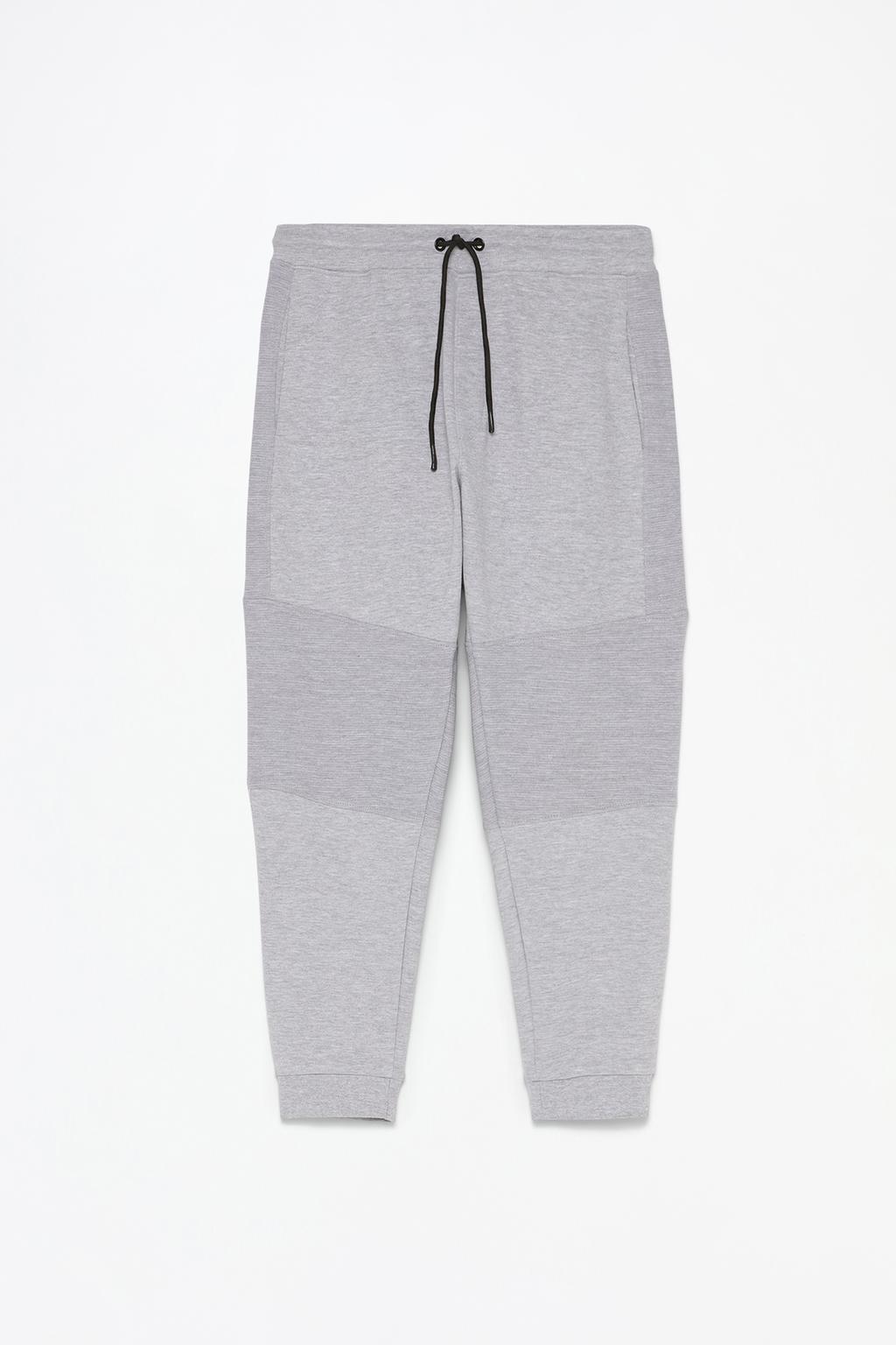 Joggers with interlock detail