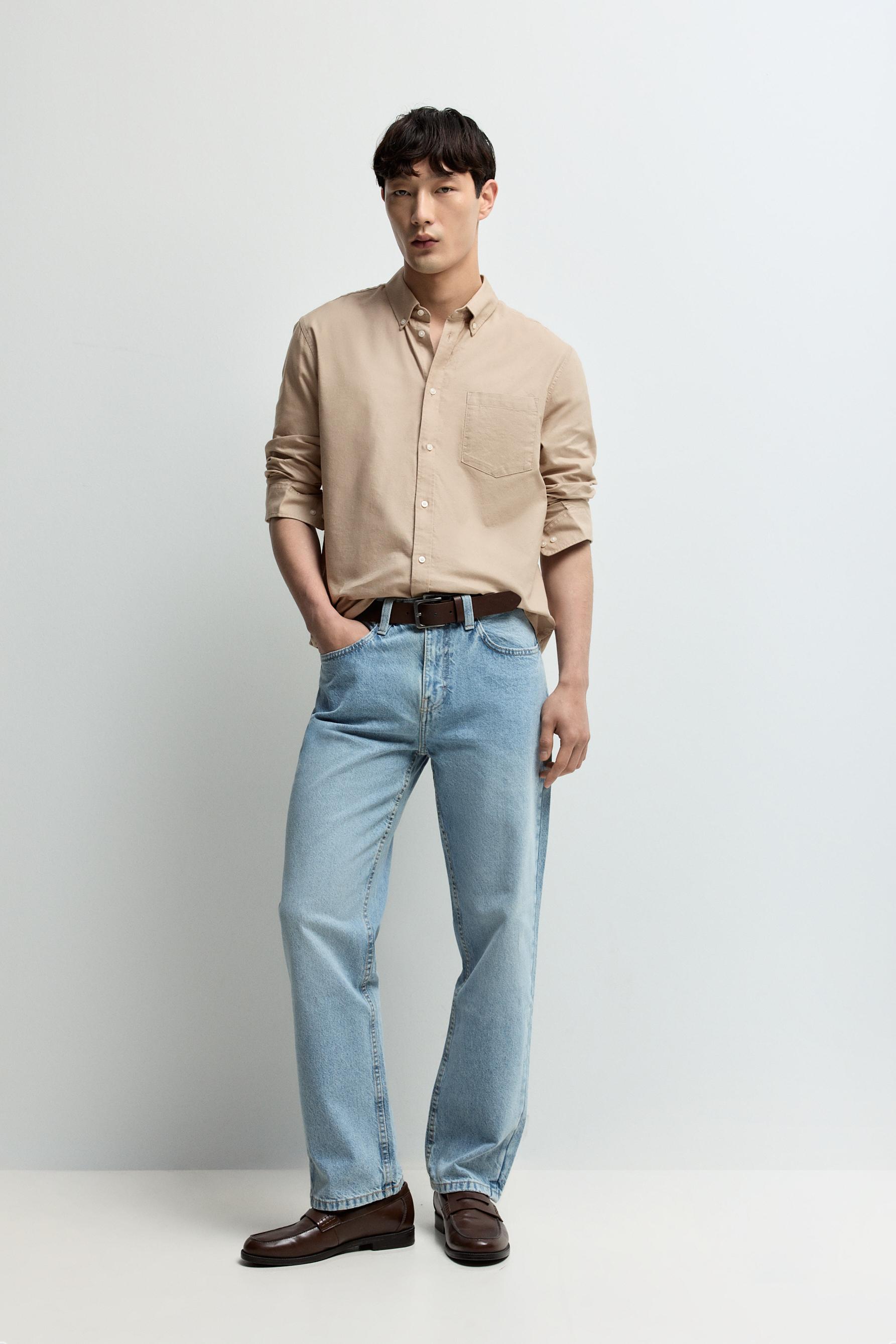 Oxford shirt — PALE OCHRE