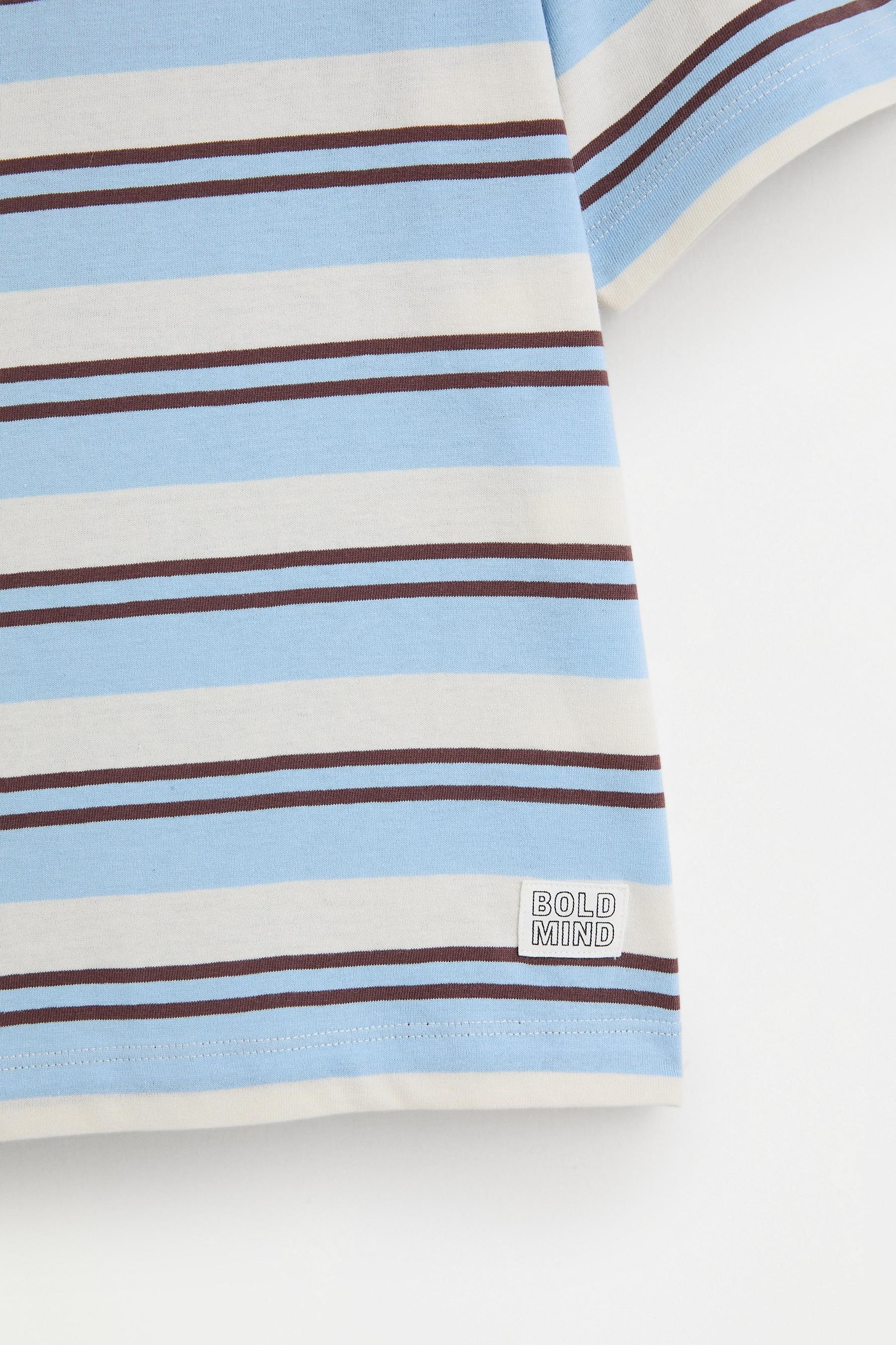 Kids | Green Striped T-shirt — CHOCOLATE