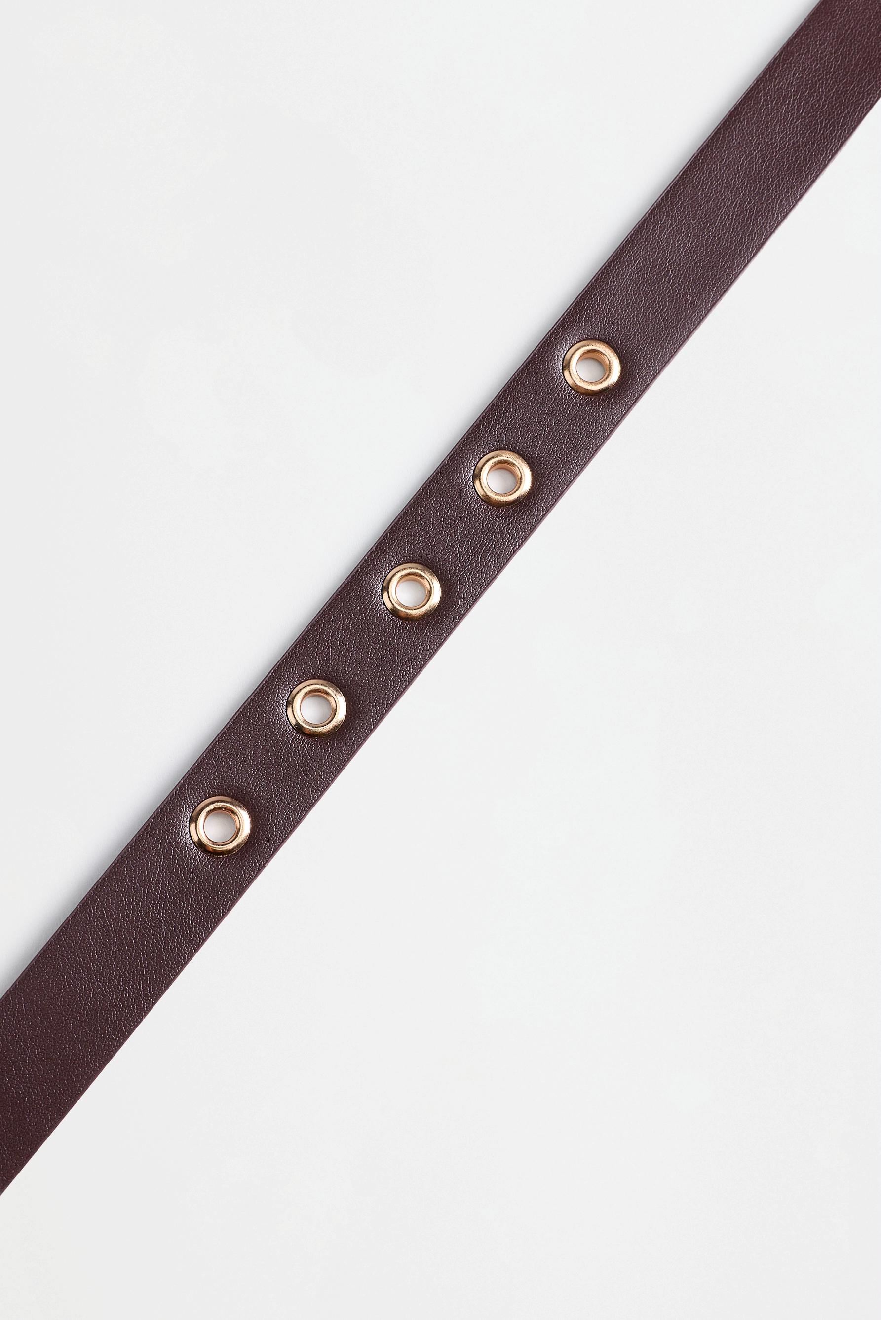 Heart buckle belt — DARK BLUE