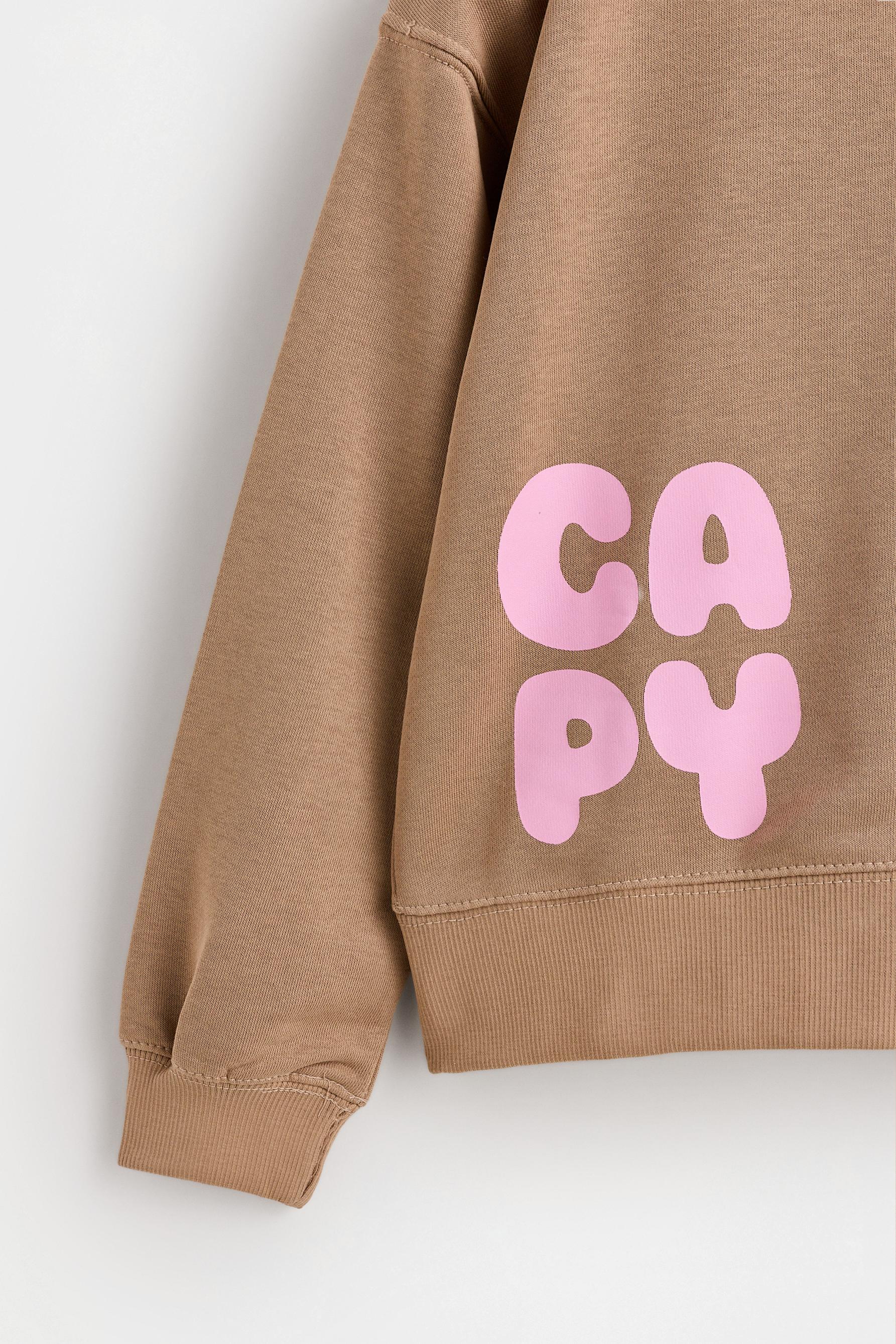 Capybara CAPYFUN© Zip-Up Hoodie — SAND MARL