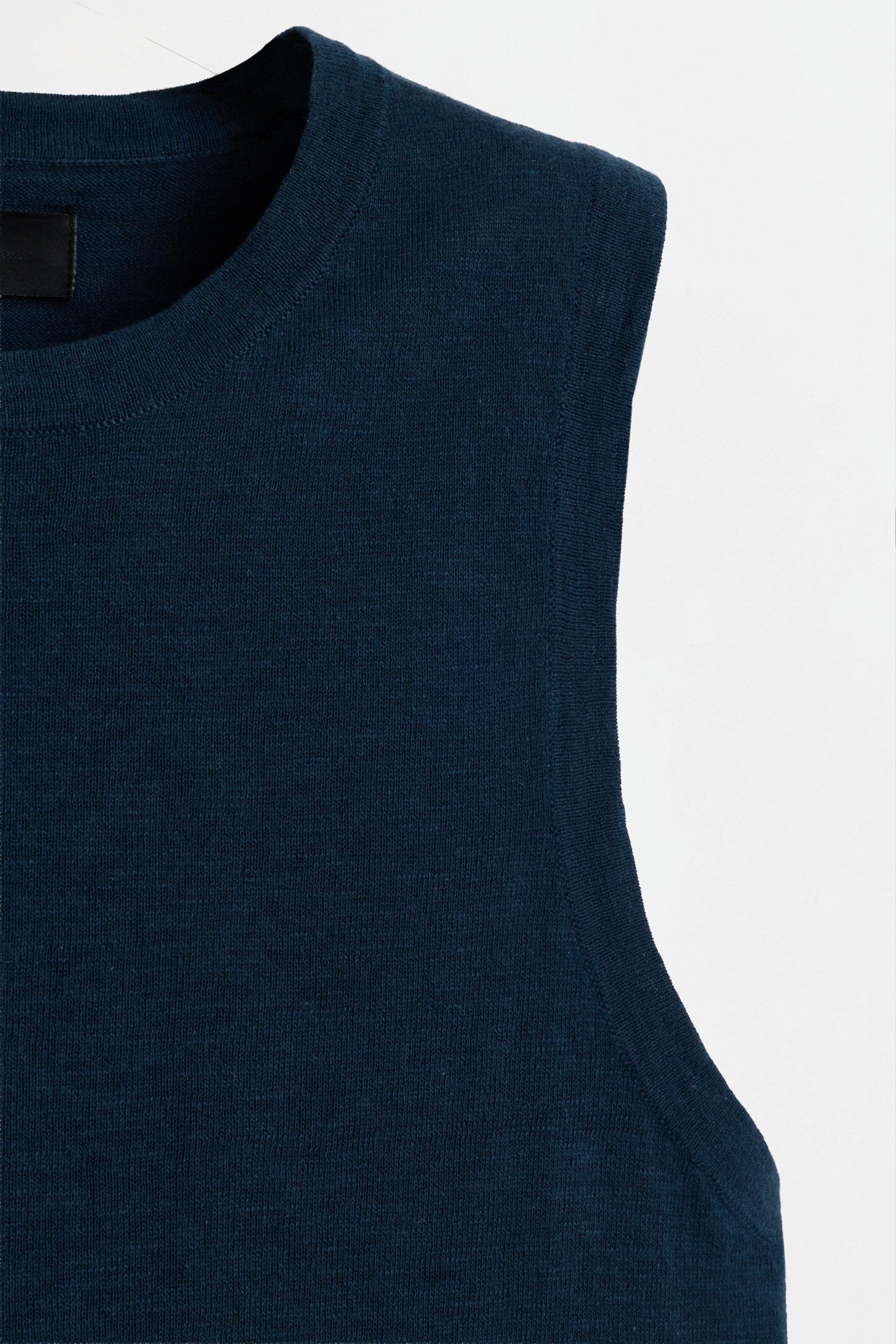Knit tank top — NAVY