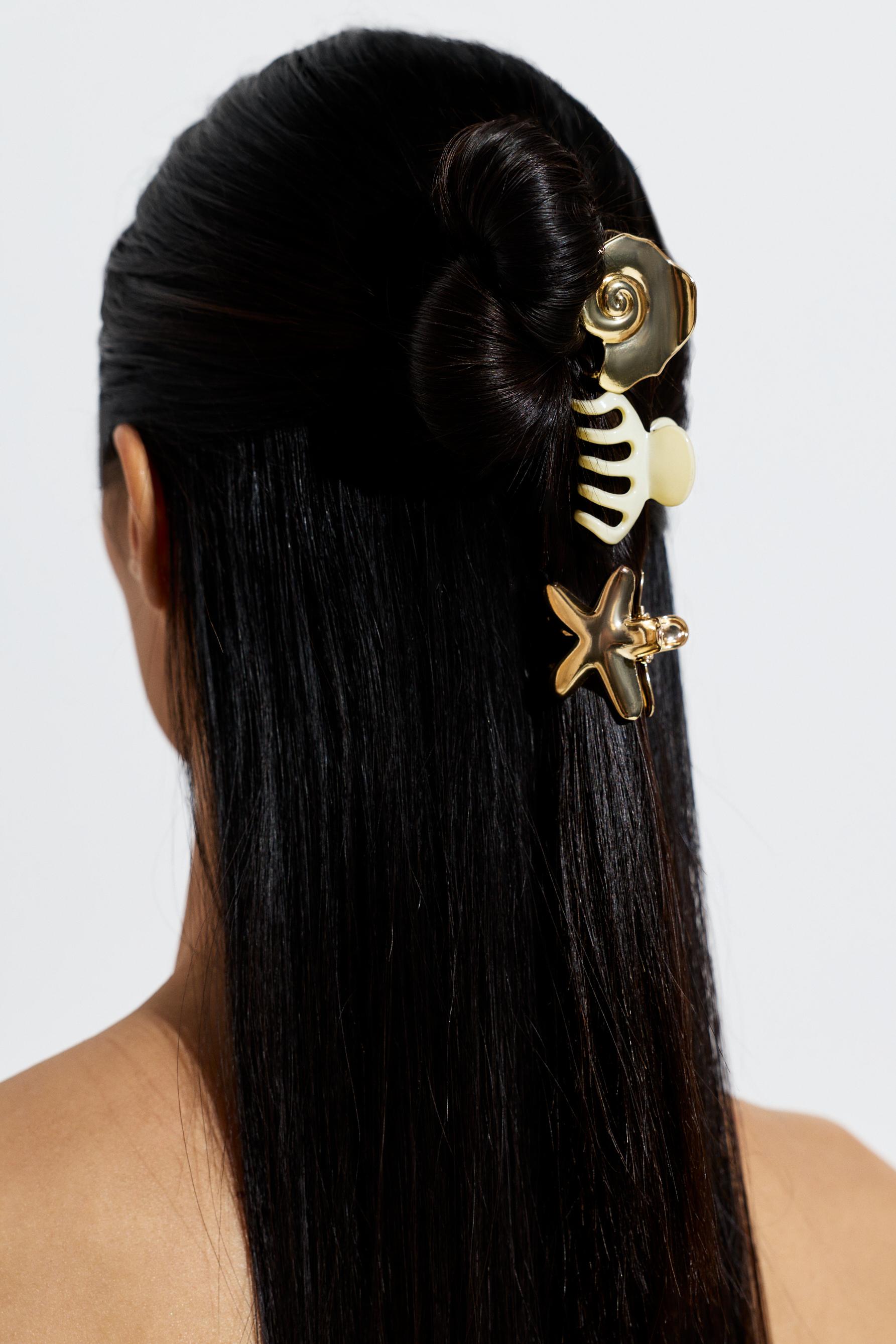 Assorted Hair Clips (3-Pack) — GOLD