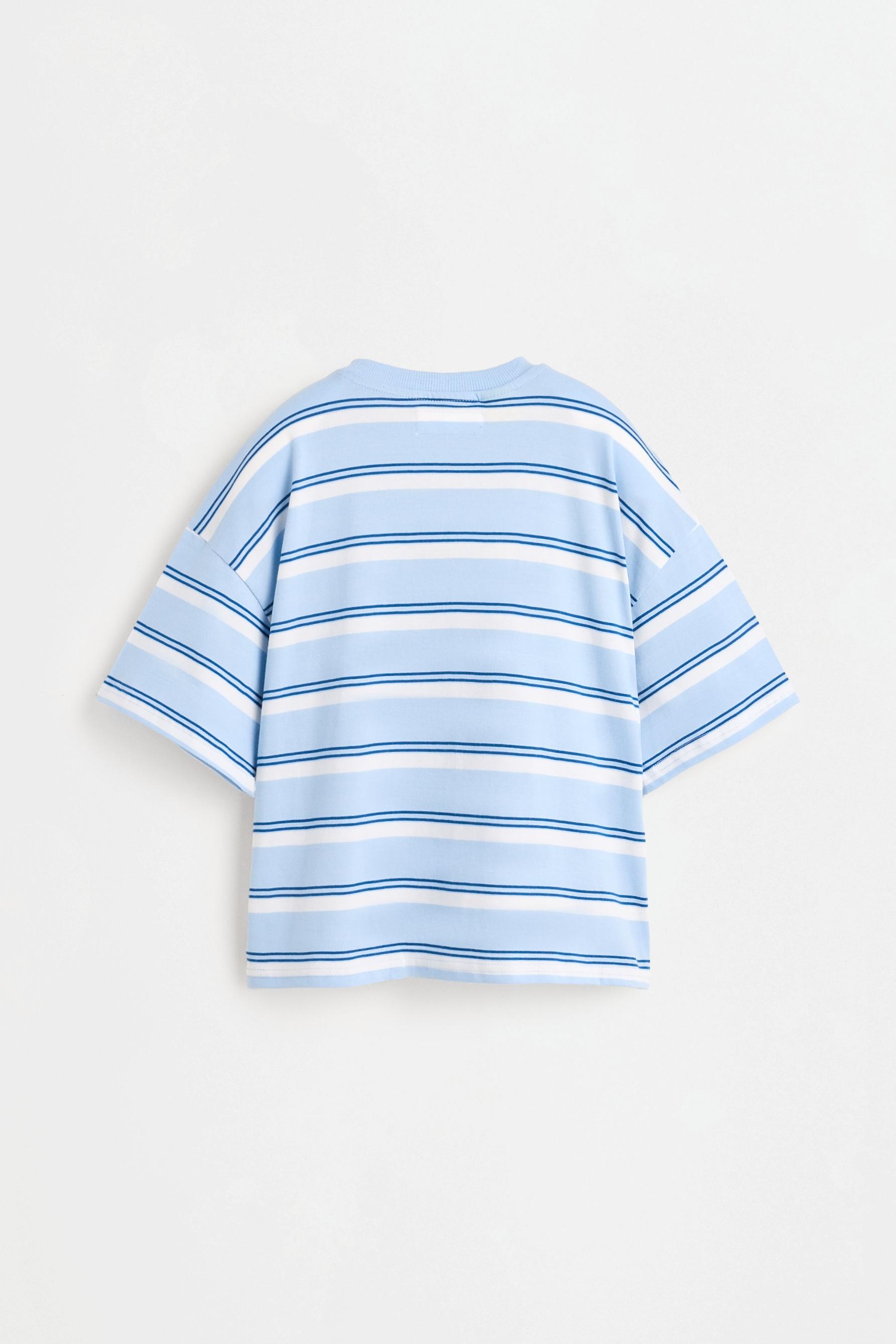 Stitch ©Disney Striped T-shirt — PALE BLUE
