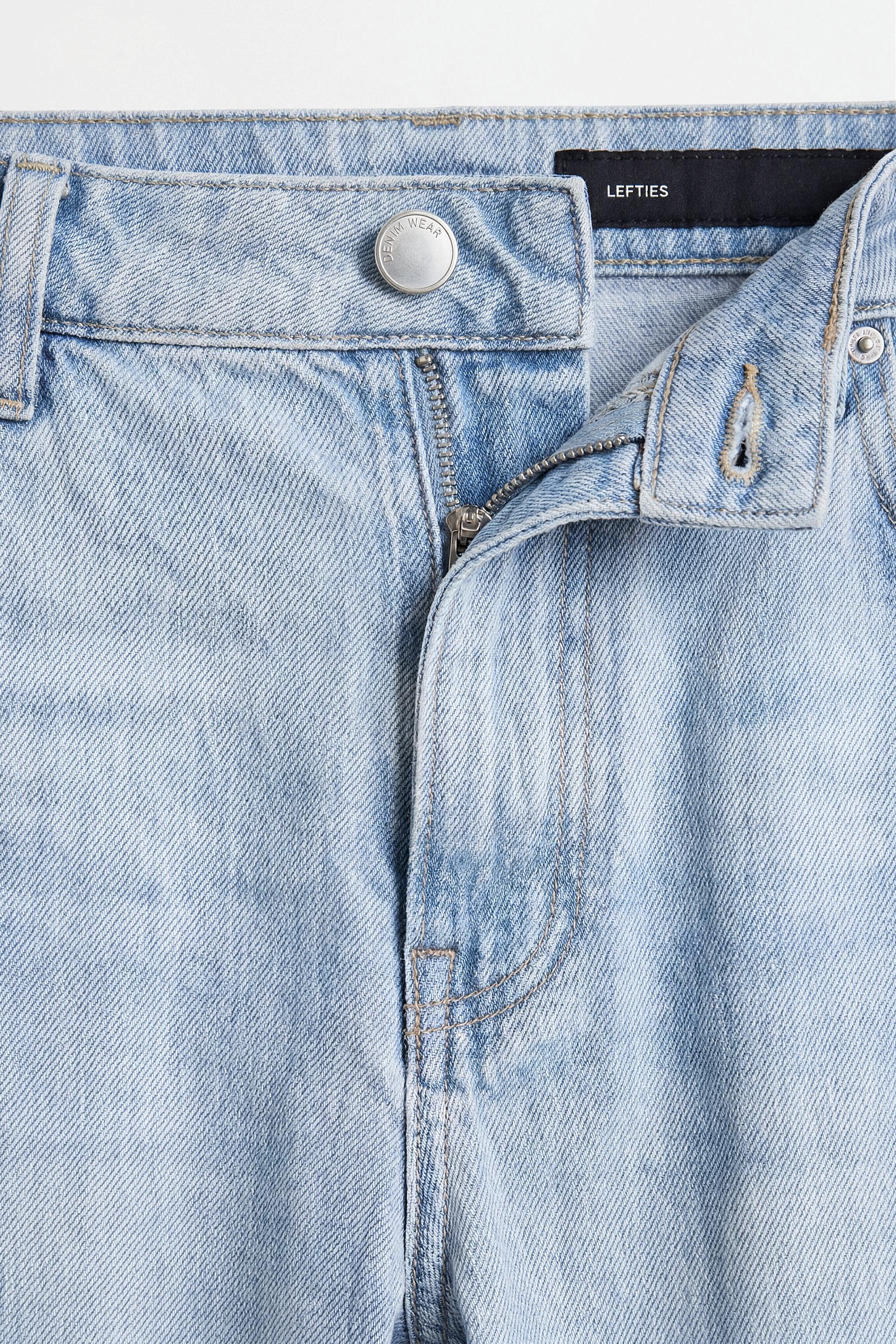 Regular fit denim Bermuda shorts — PALE BLUE