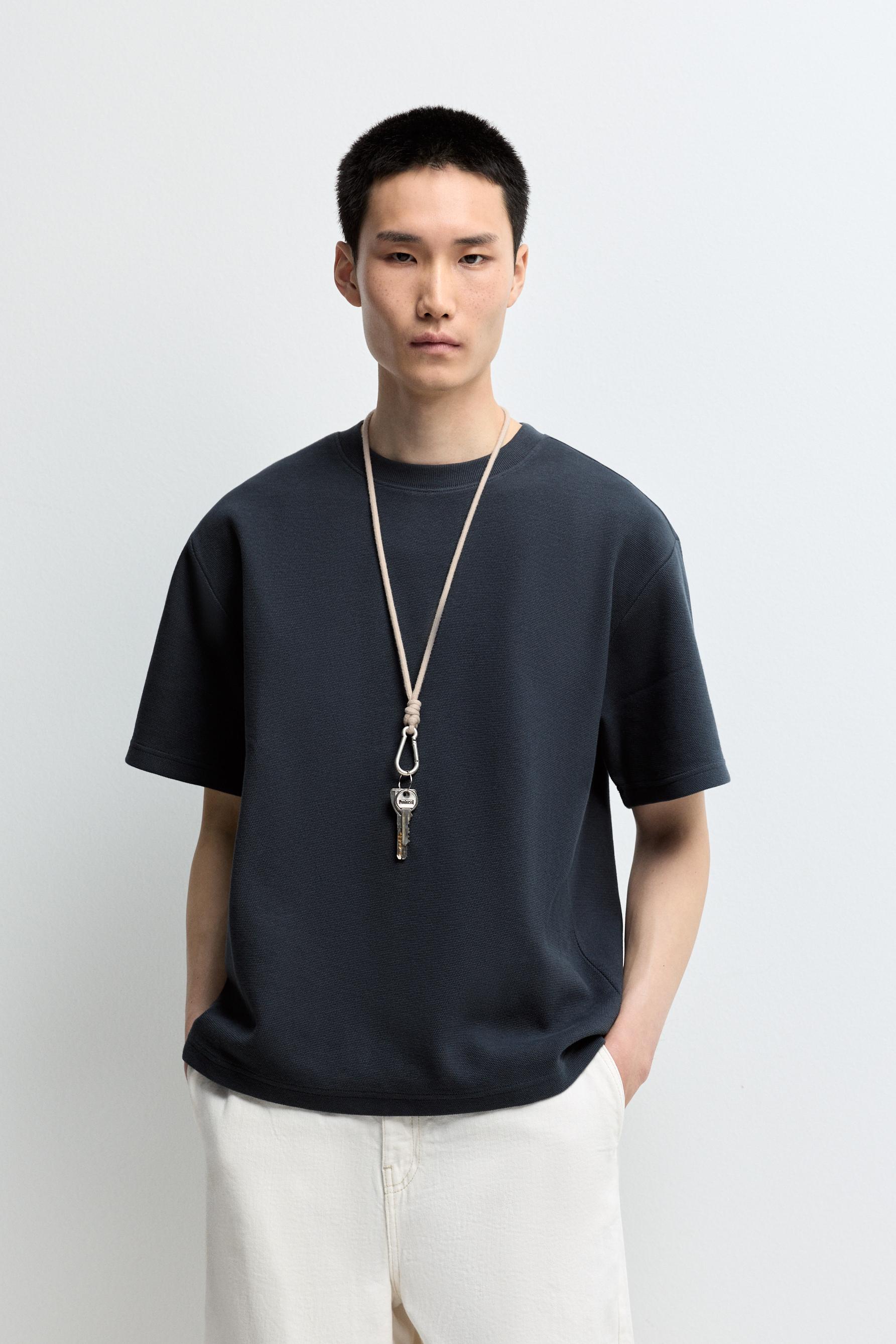 Camiseta interlock textura