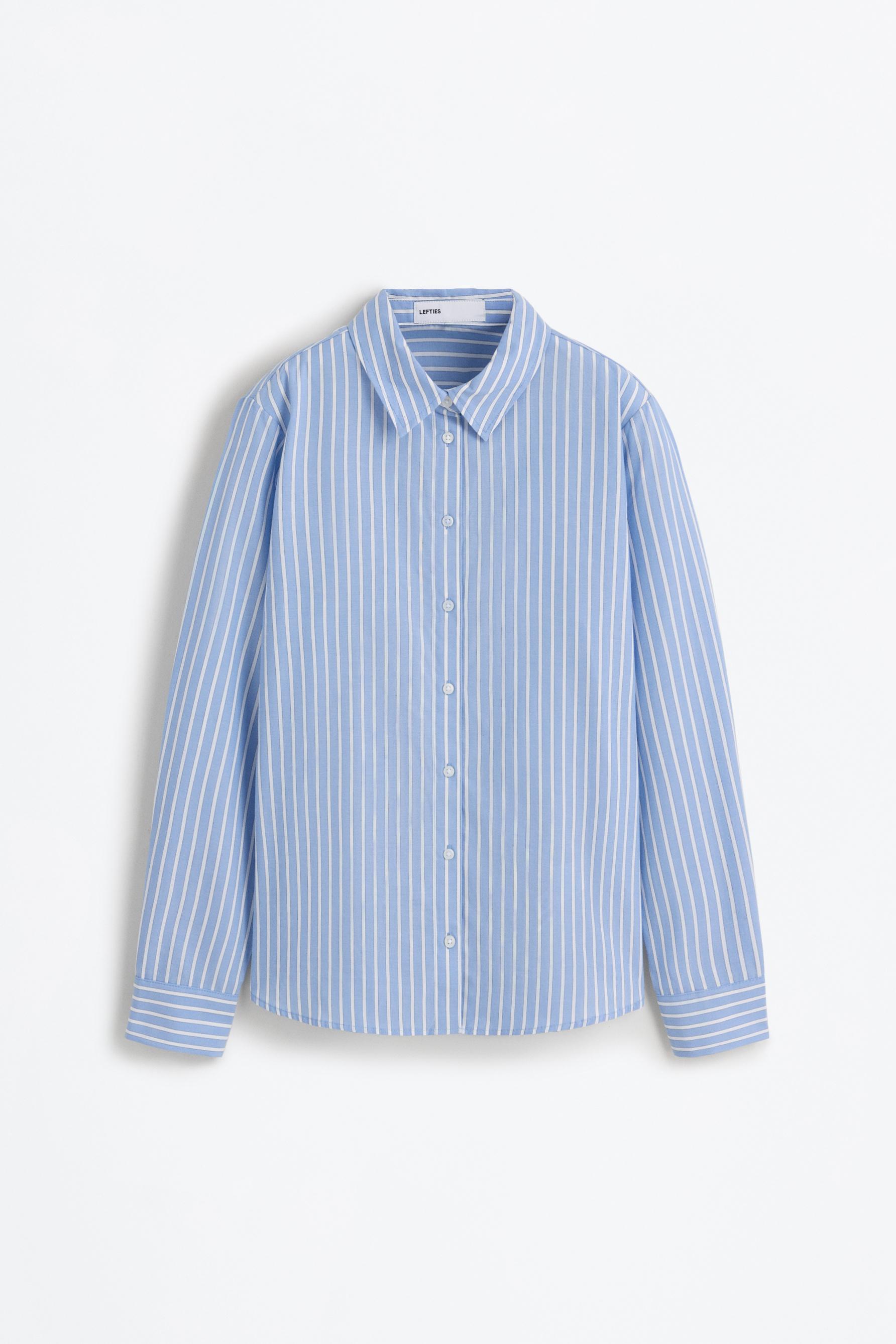 Basic poplin shirt — MEDIUM BLUE
