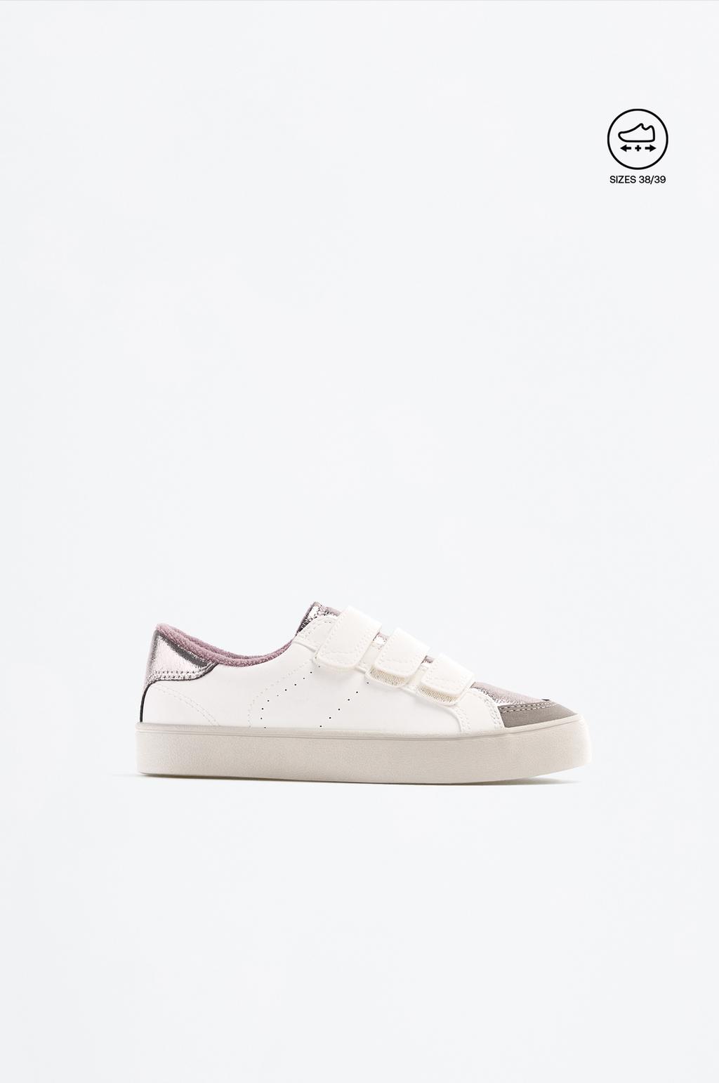 Zapatilla metalizada