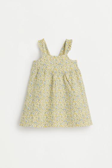 Dress with back tie — PALE YELLOW 1