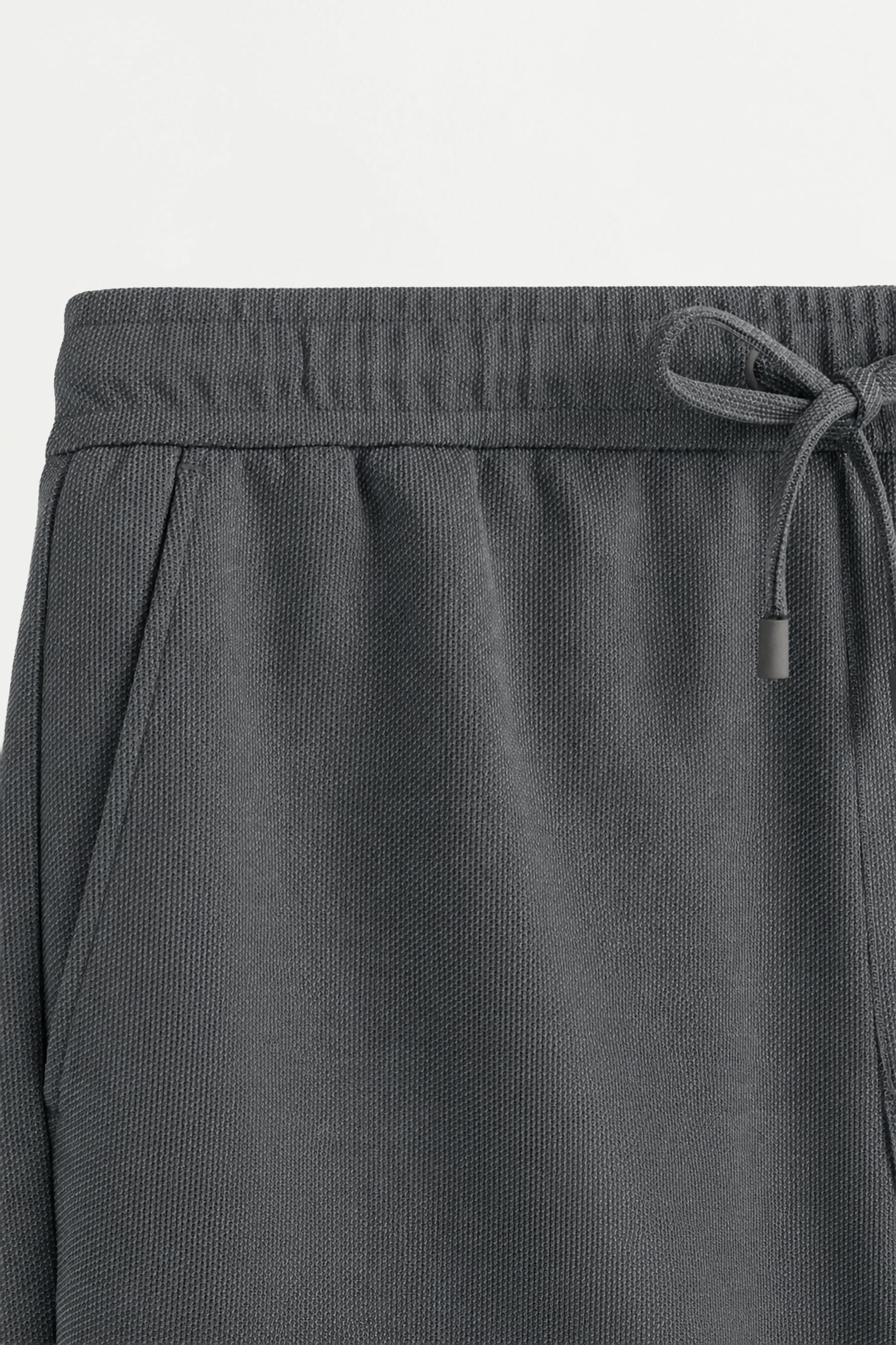 Piqué Bermuda shorts — DARK GREY