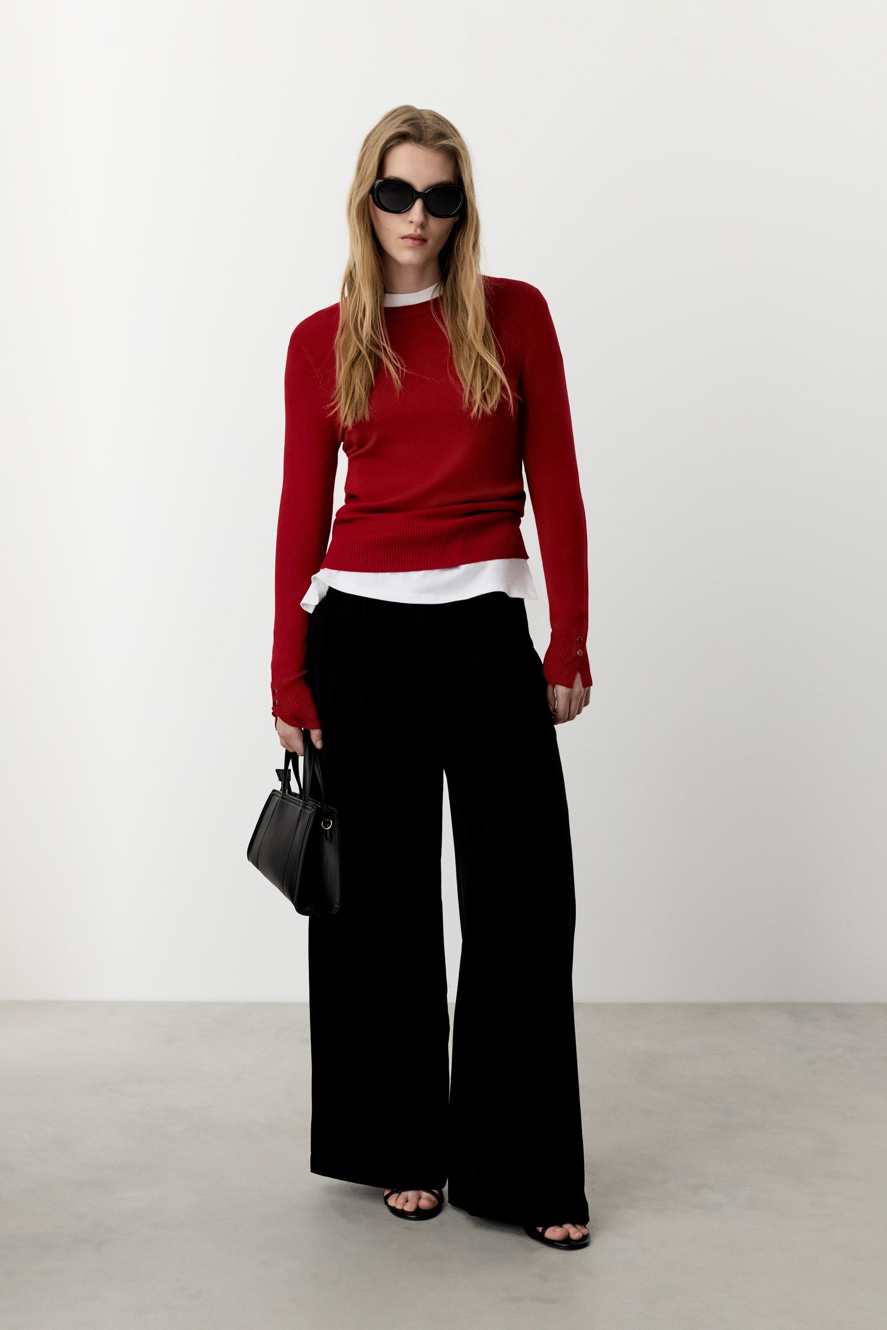 Pantalón wide leg básico