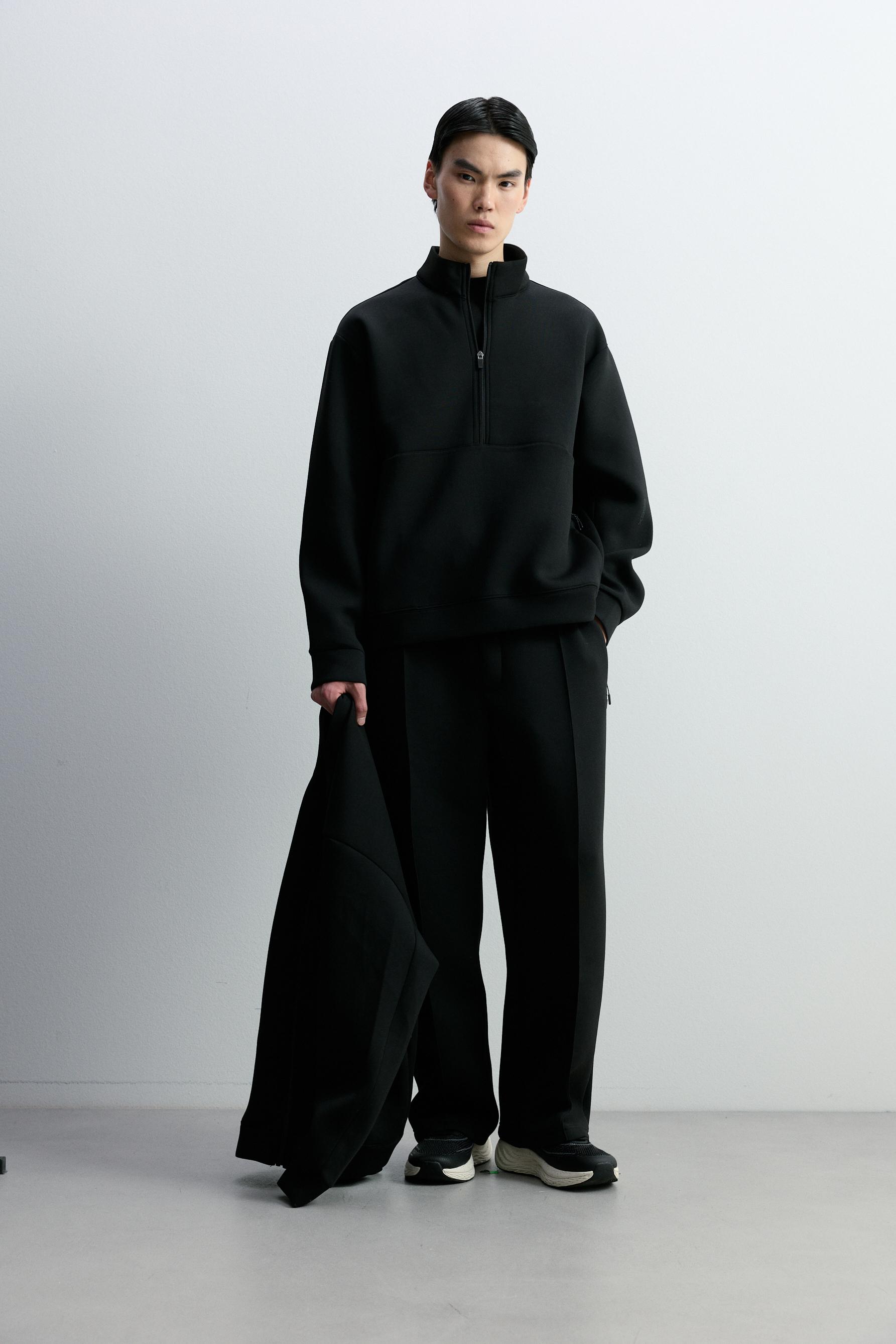 Pantalón efecto neopreno wide leg X-365