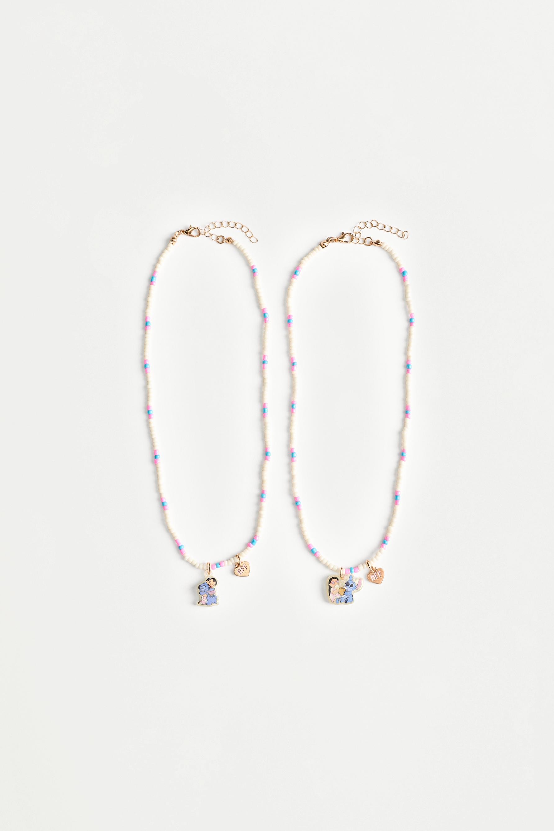 Stitch ©Disney BFF Necklaces (2-pack) — BEIGE (alternate view)