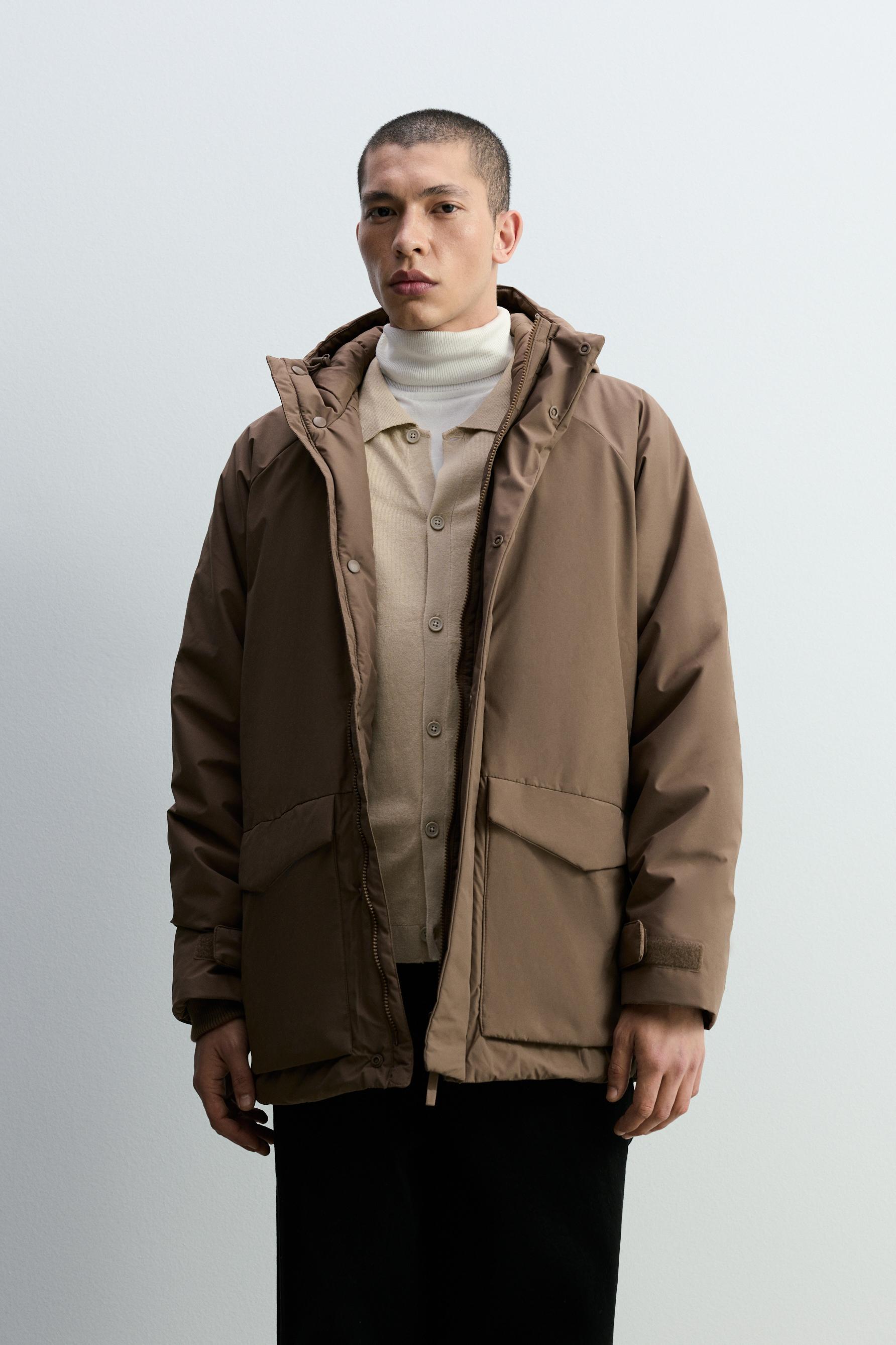 Parka básica capucha