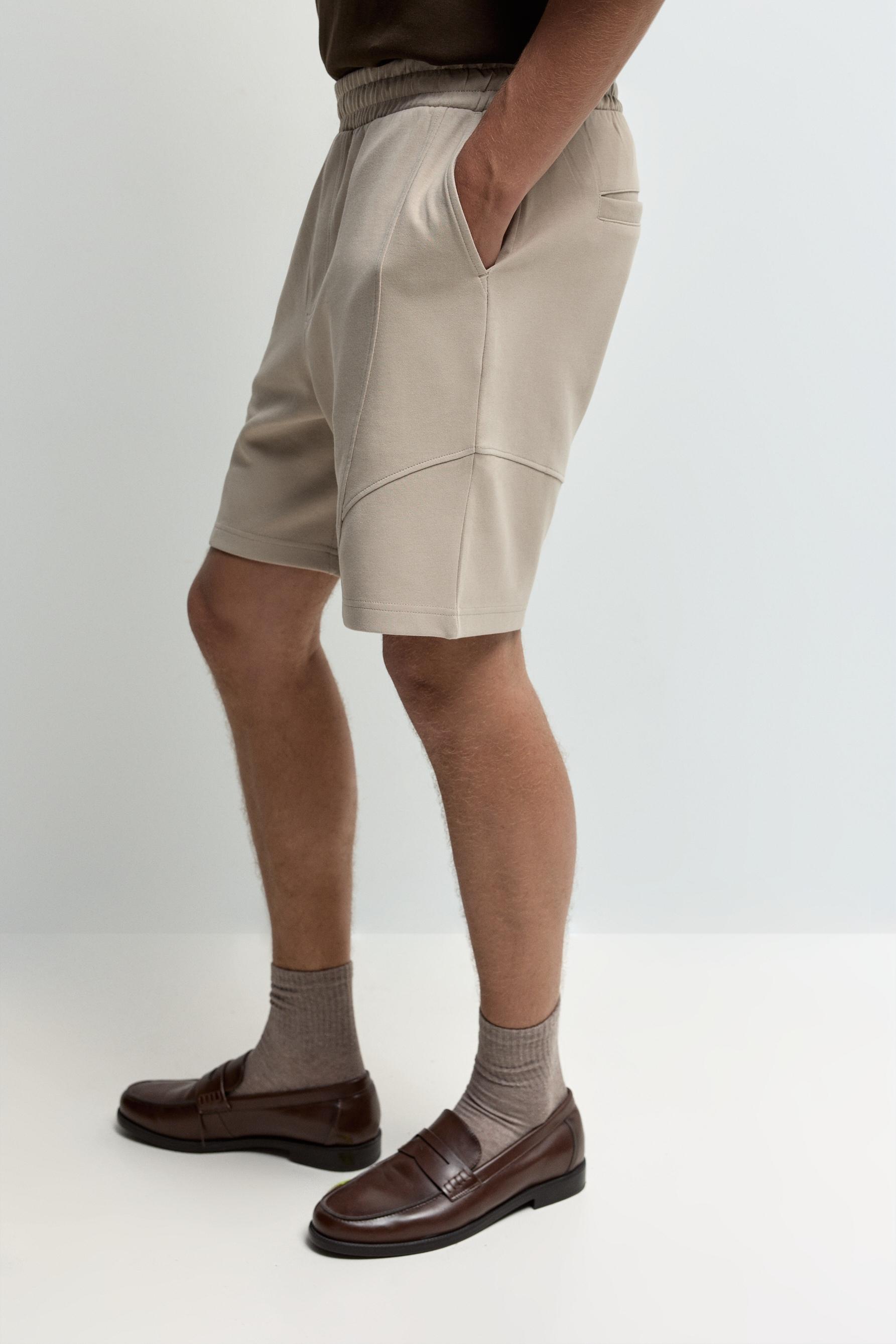 Interlock Bermuda shorts — SAND