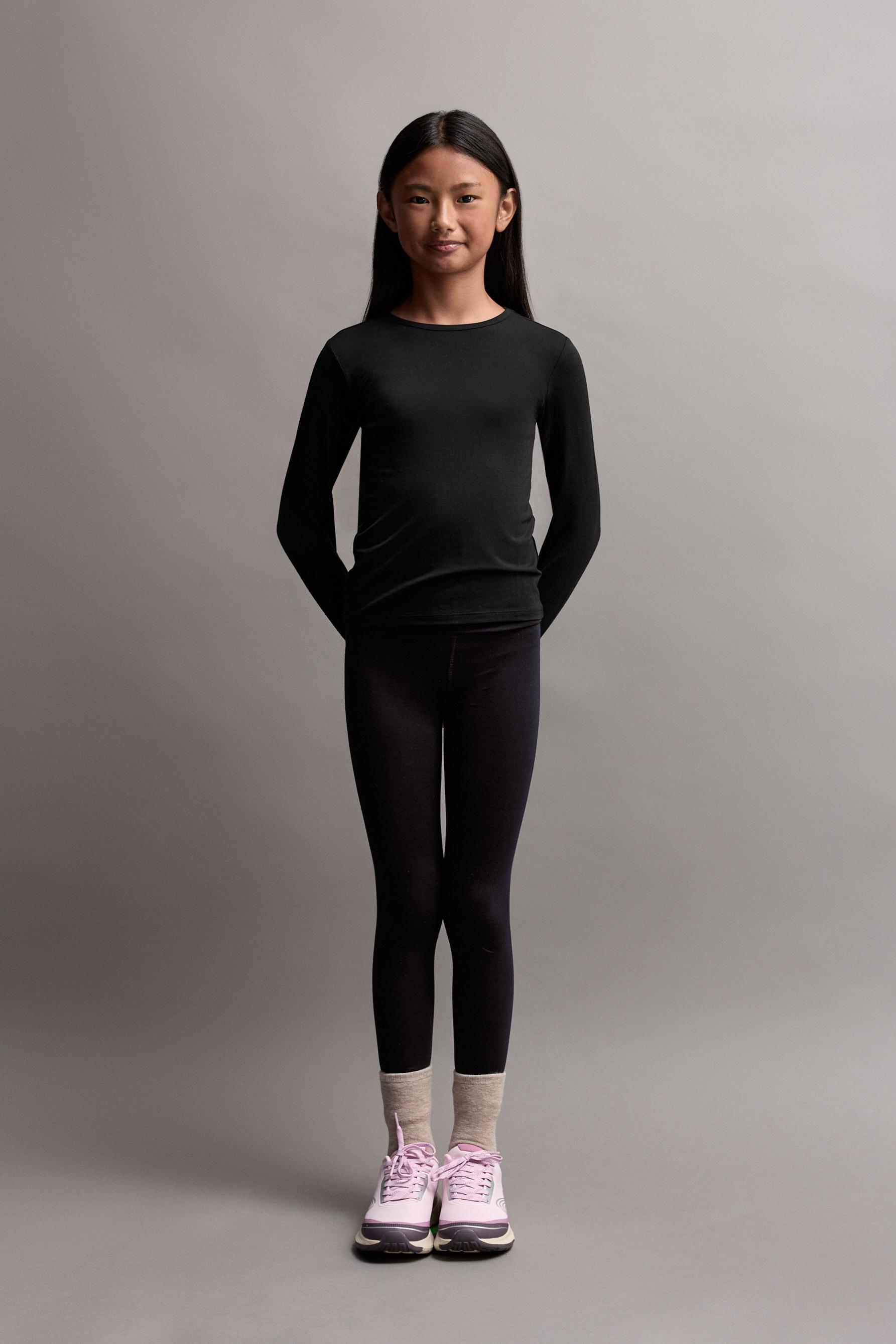 LIGHT WEIGHT thermal comfort leggings — BLACK