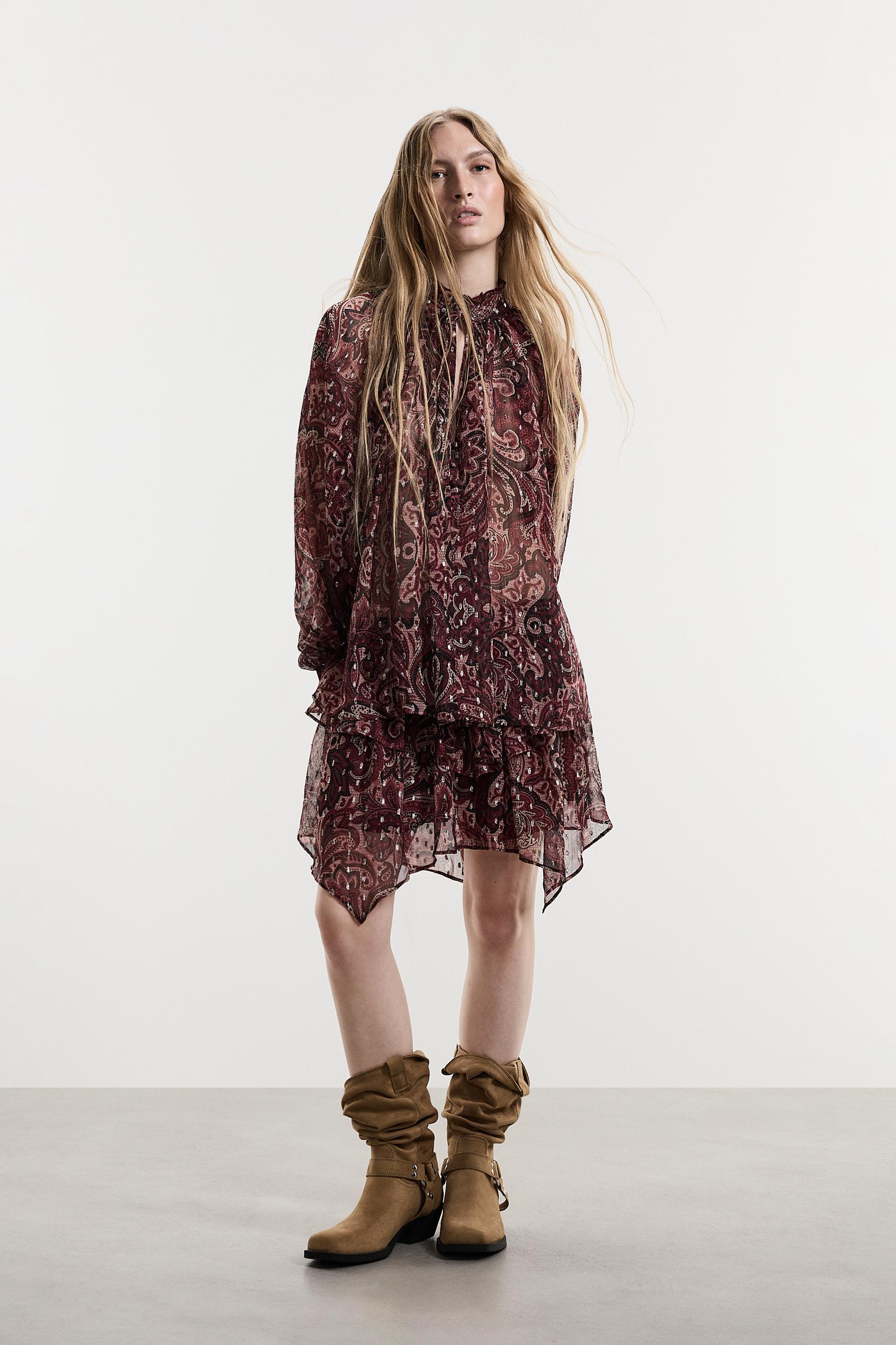 Paisley blouse — MAROON