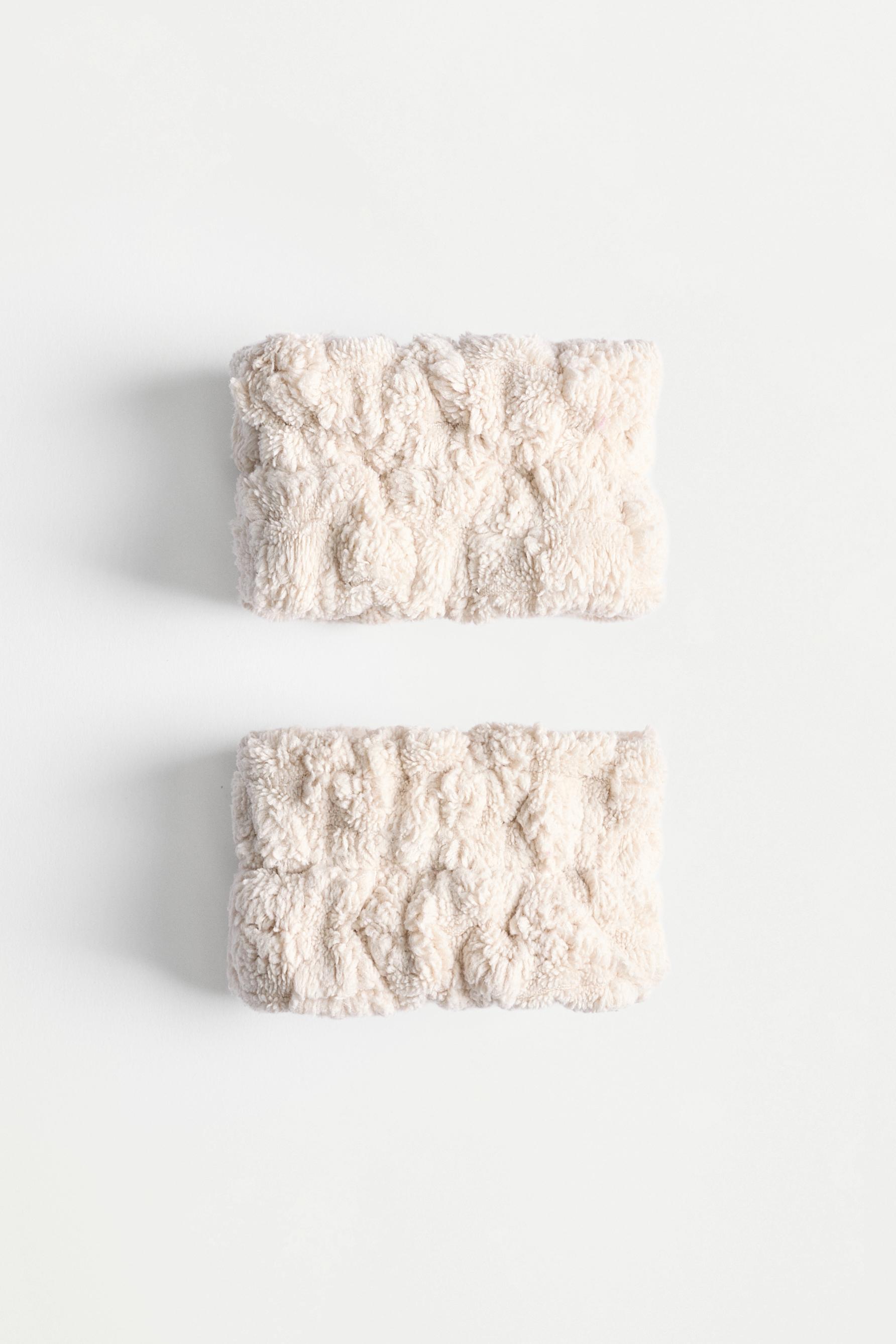 Terry Cloth Wristbands (2-Pack) — BEIGE