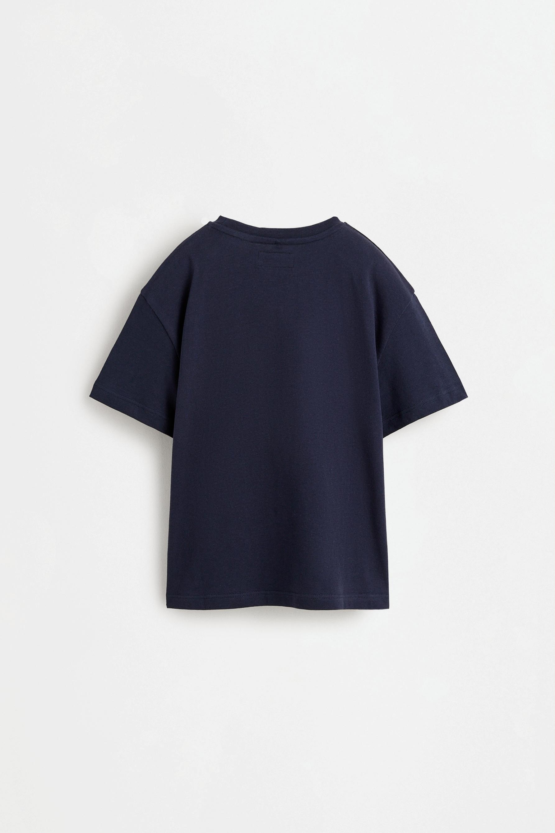 Printed T-shirt — NAVY