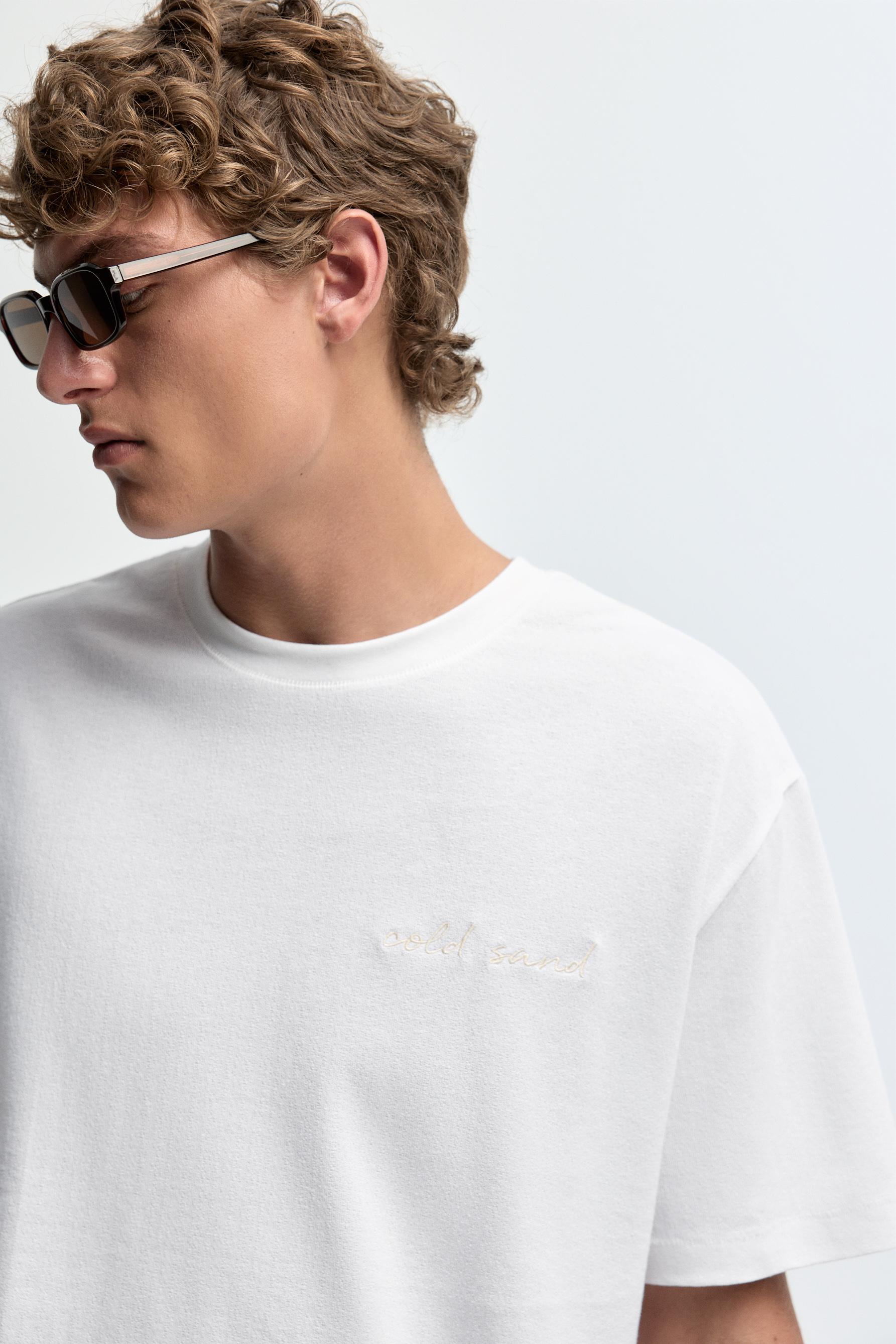 Embroidered T-shirt — OFF WHITE