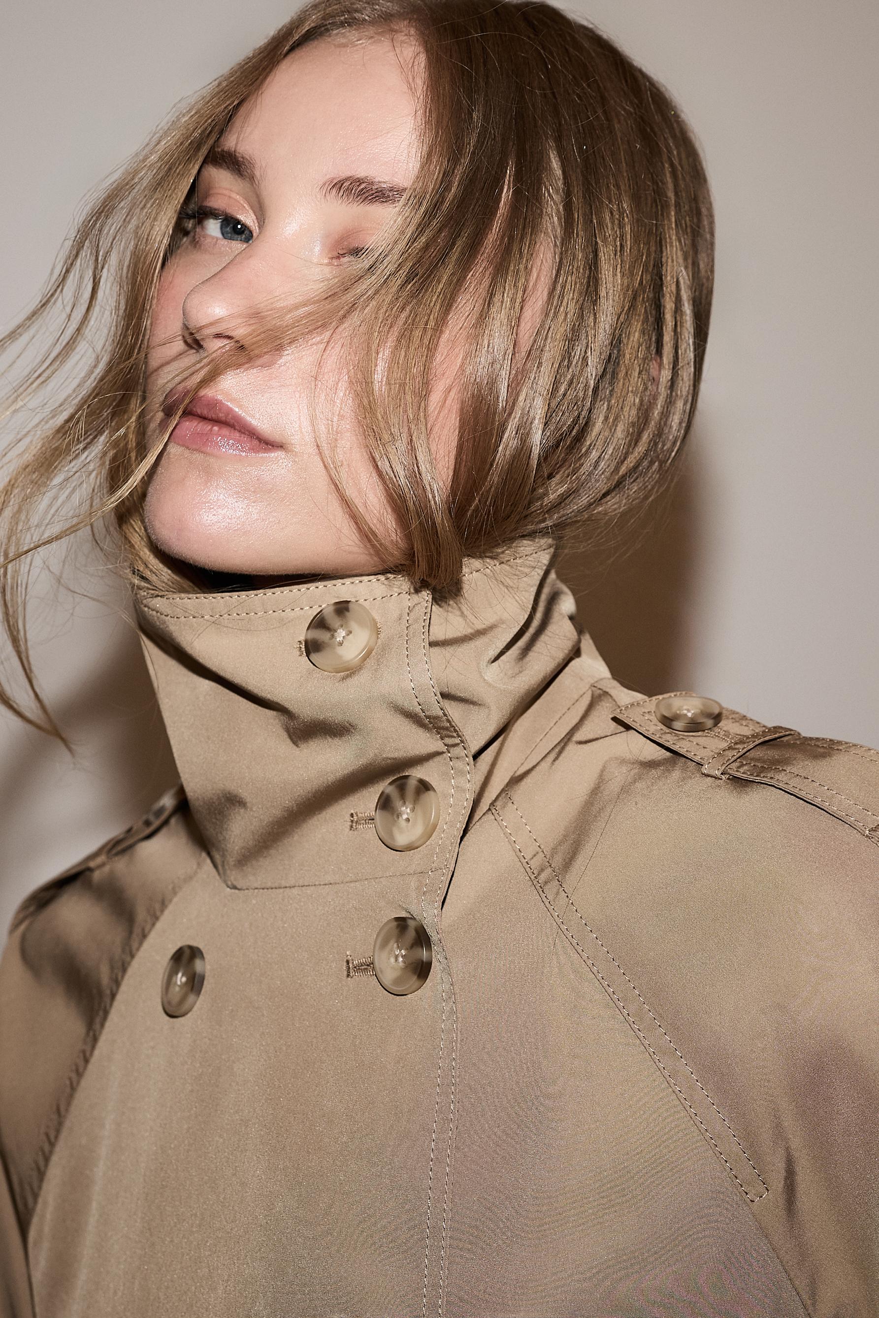 Oversize trench coat — BEIGE