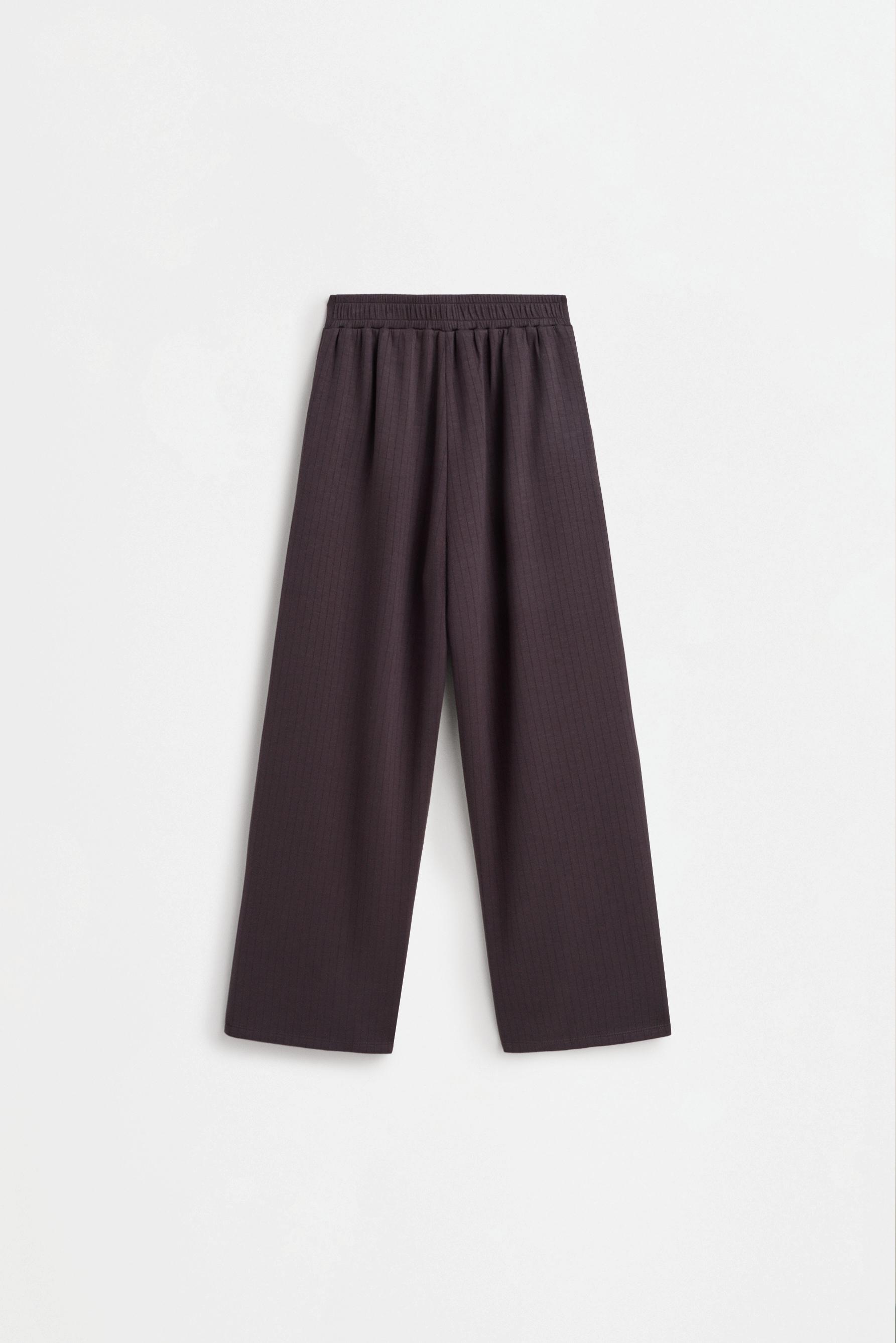 Ribbed straight-leg trousers — LEAD