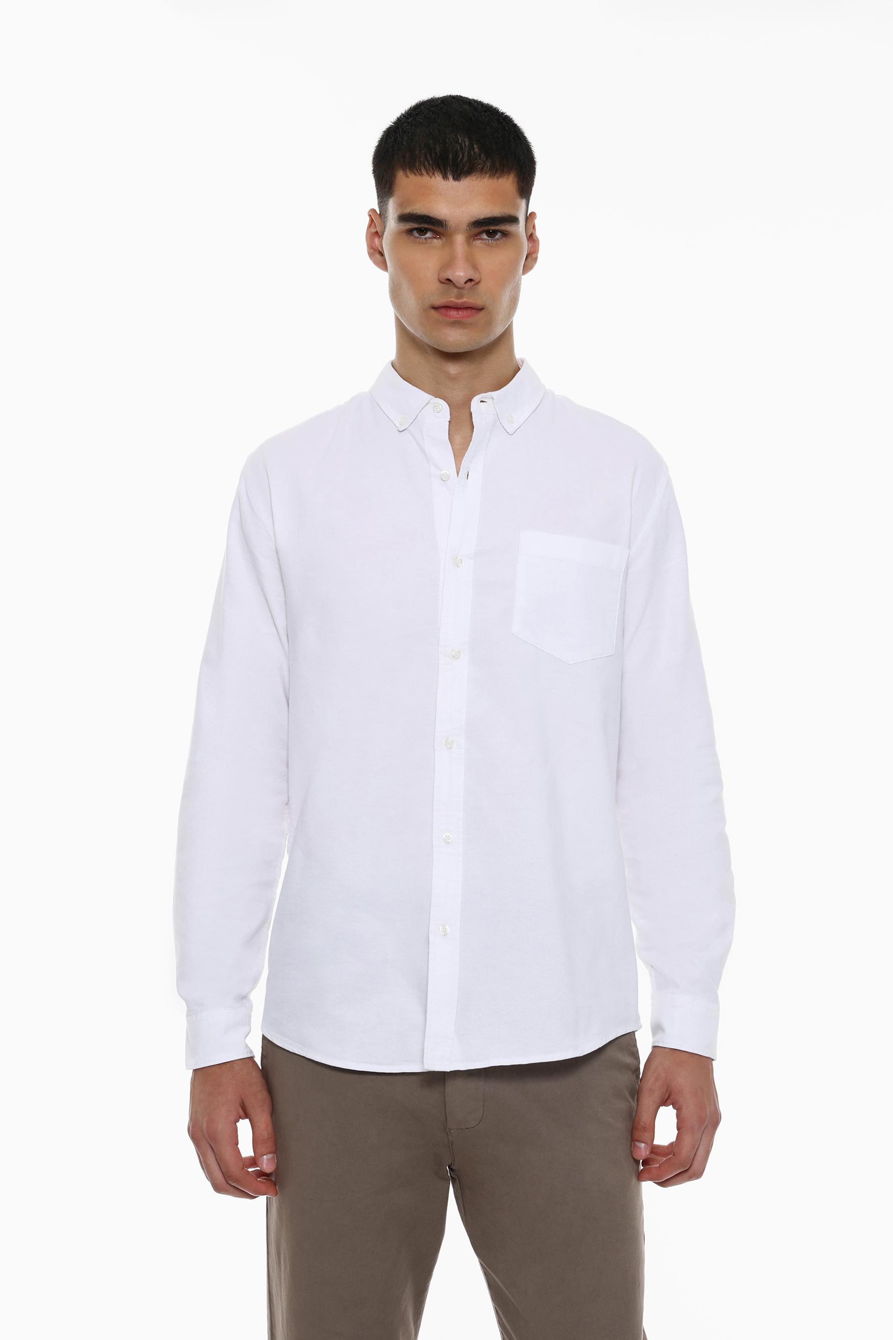 Oxford shirt — WHITE