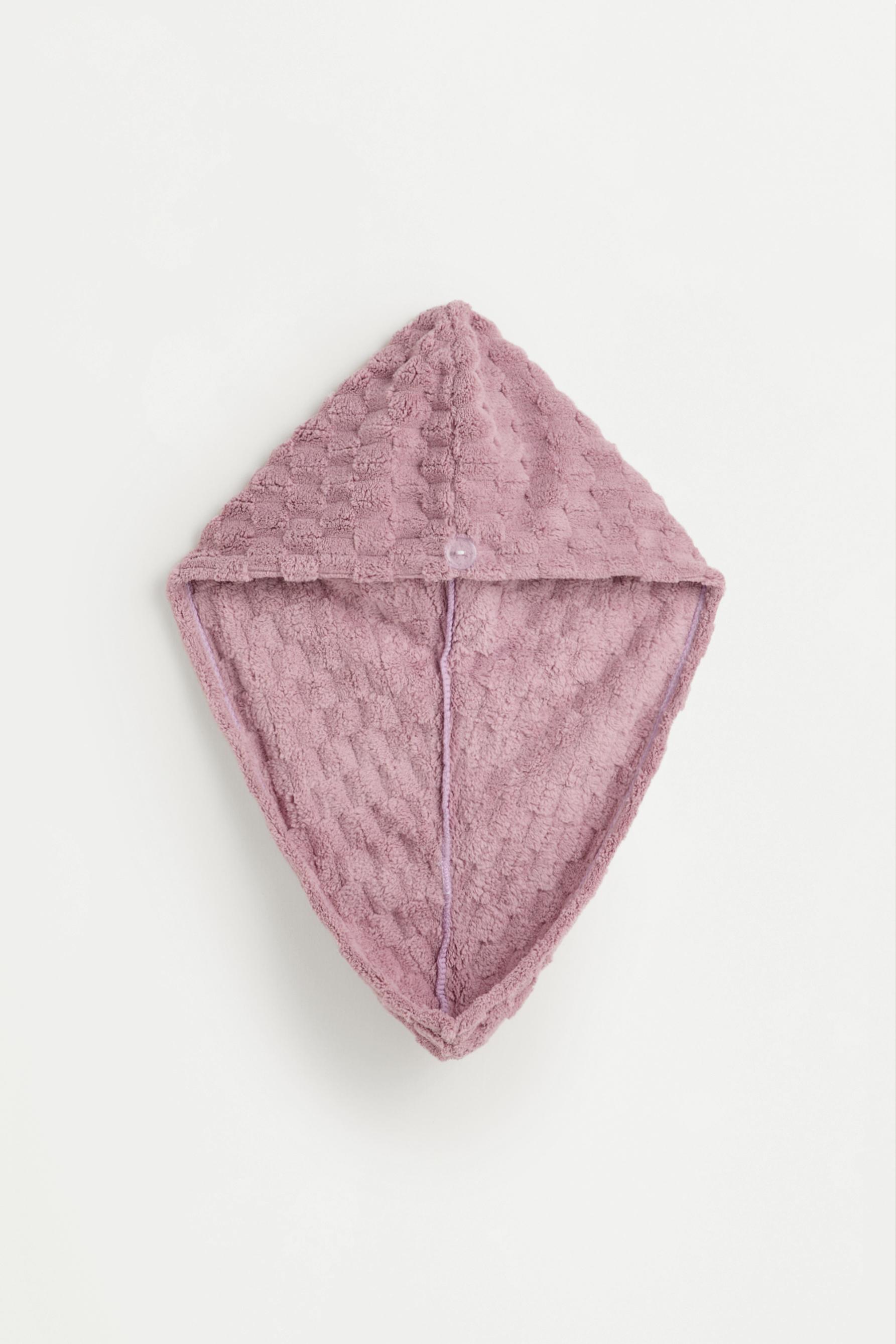 Hair towel turban — CHALK PINK
