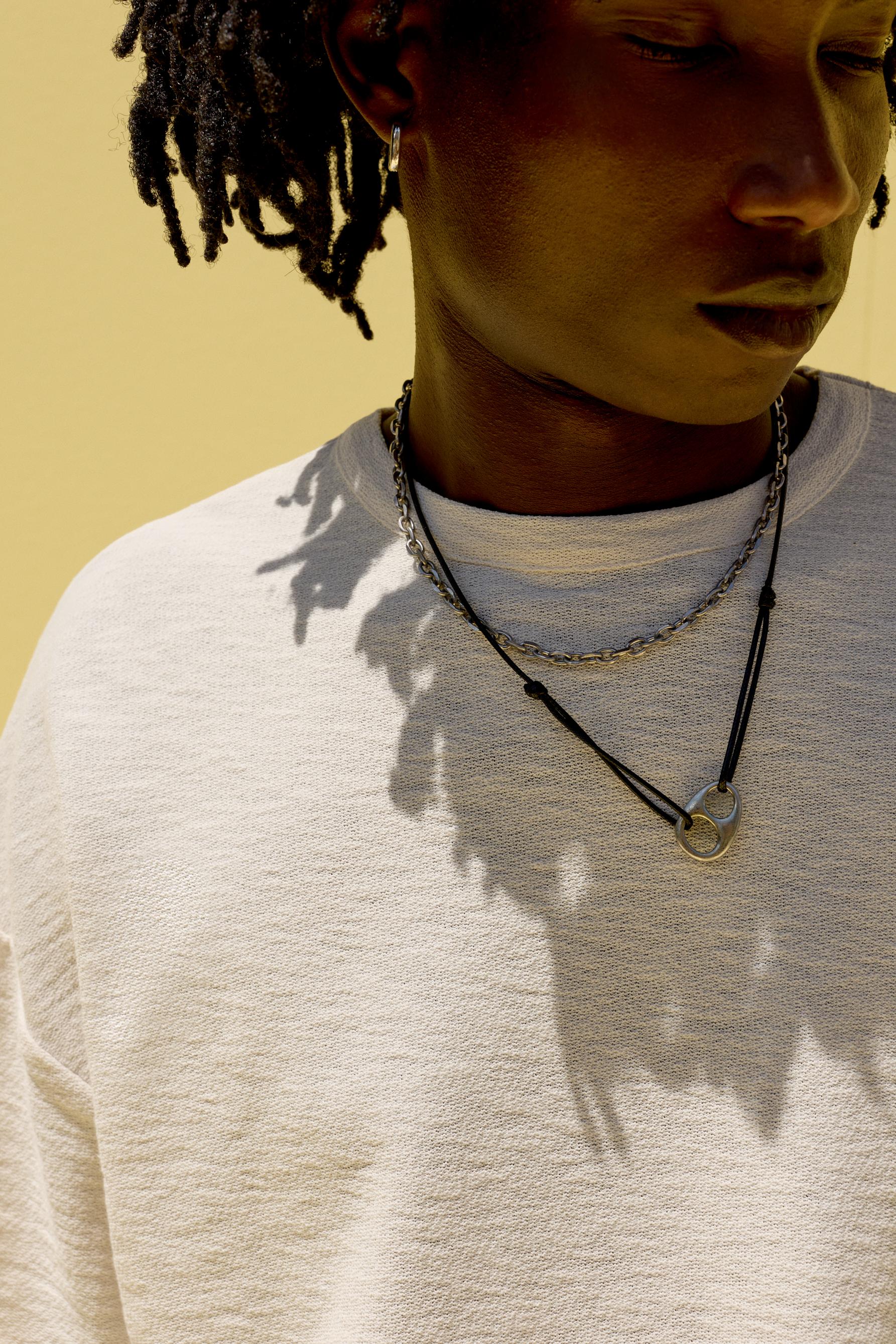 Distressed print T-shirt — VANILLA