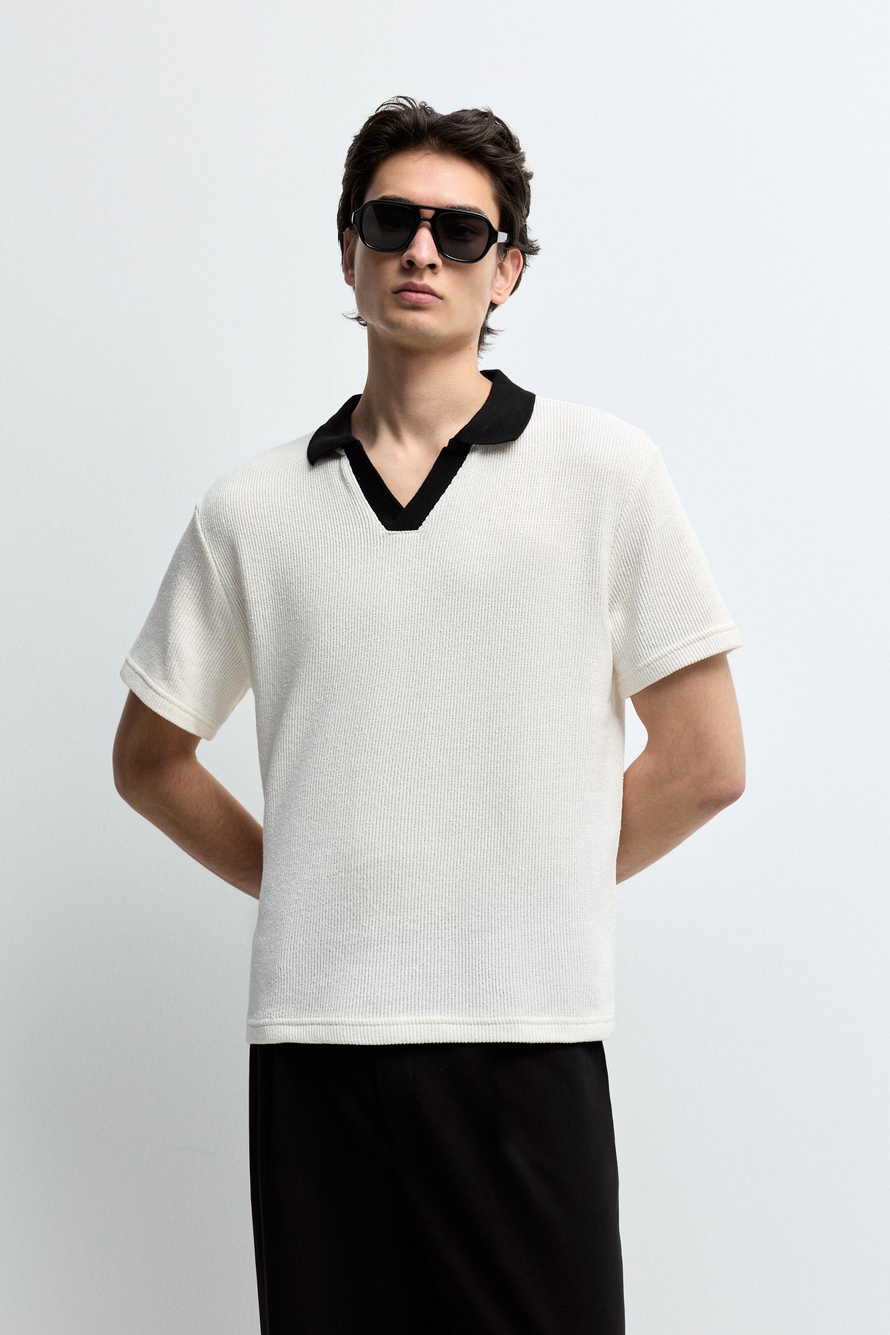 Polo textura contraste