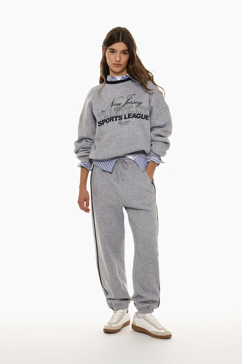 Pantalón chándal vivos Tiro Alto Pantalones ROPA Mujer