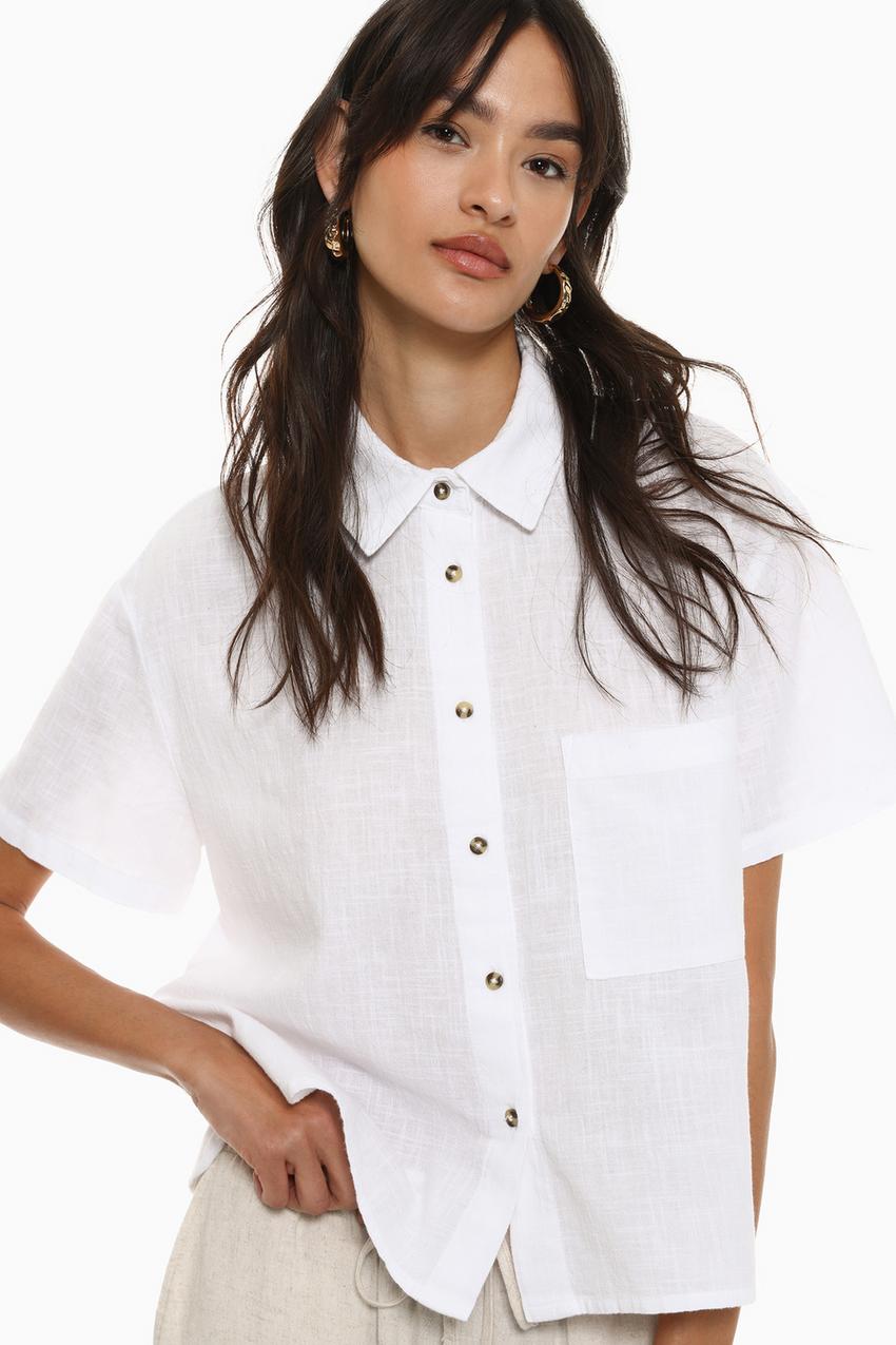 Camisa básica manga corta Camisas Manga Corta Camisas Blusas