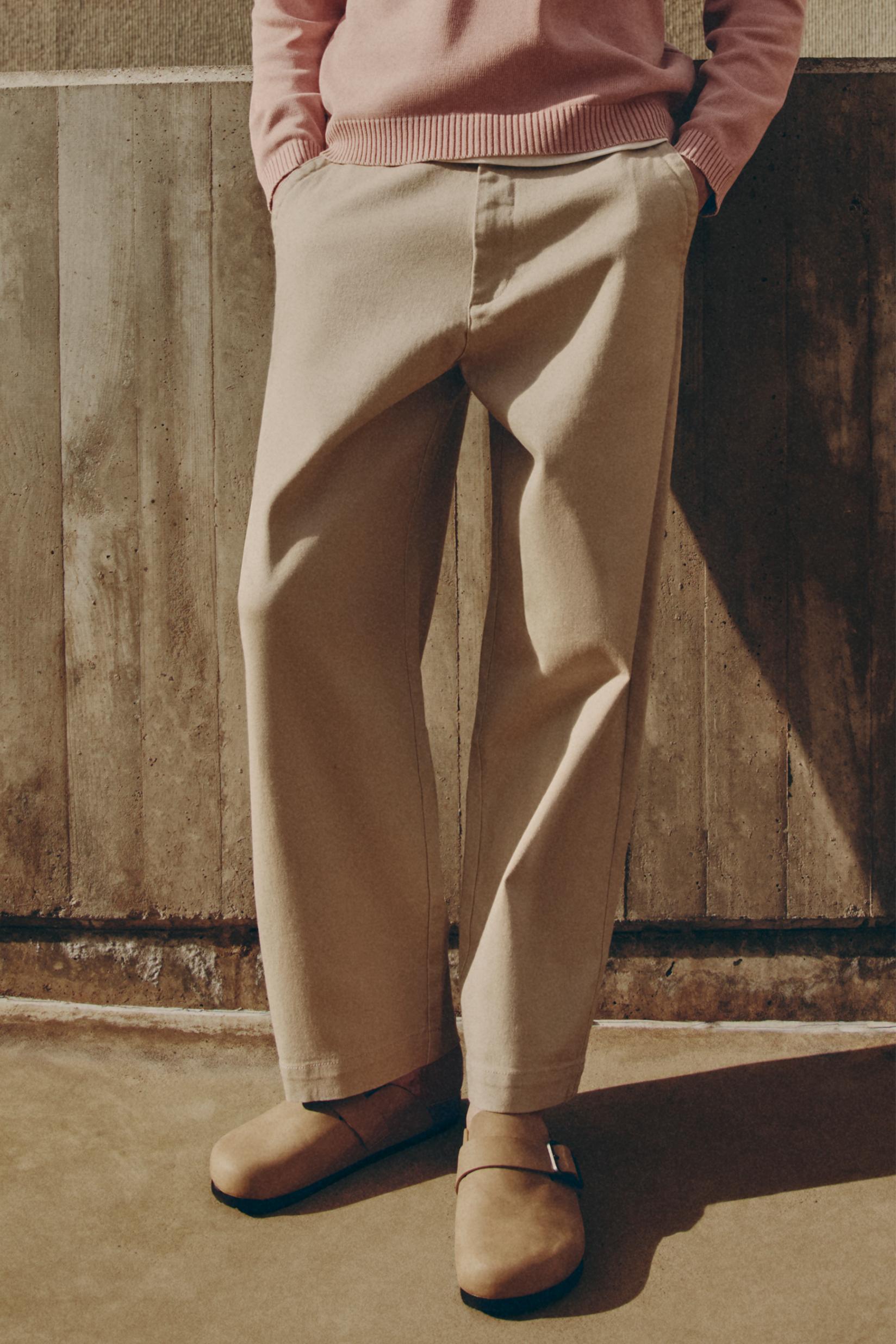 Faux suede buckle clog — BEIGE