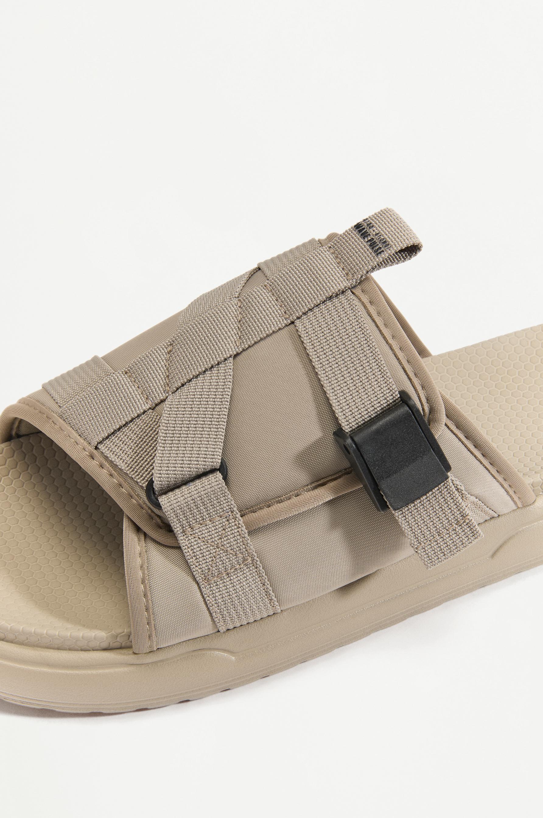 Men's technical pool sandals — BEIGE