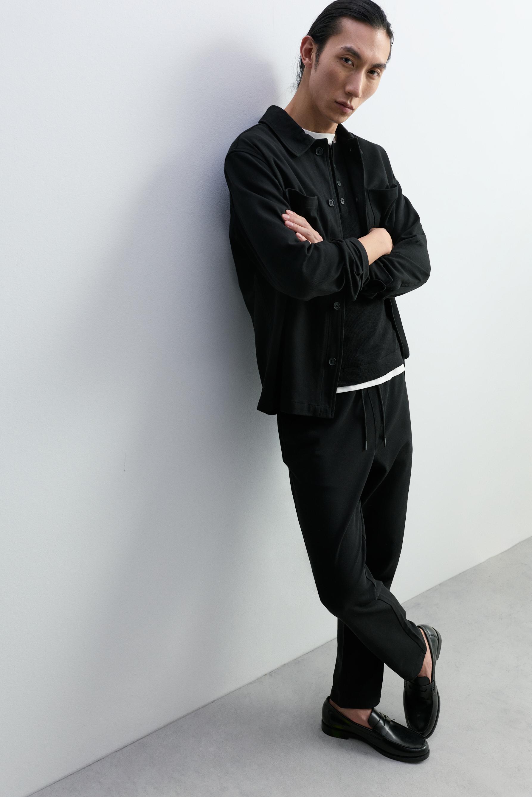 Slim fit joggers — BLACK