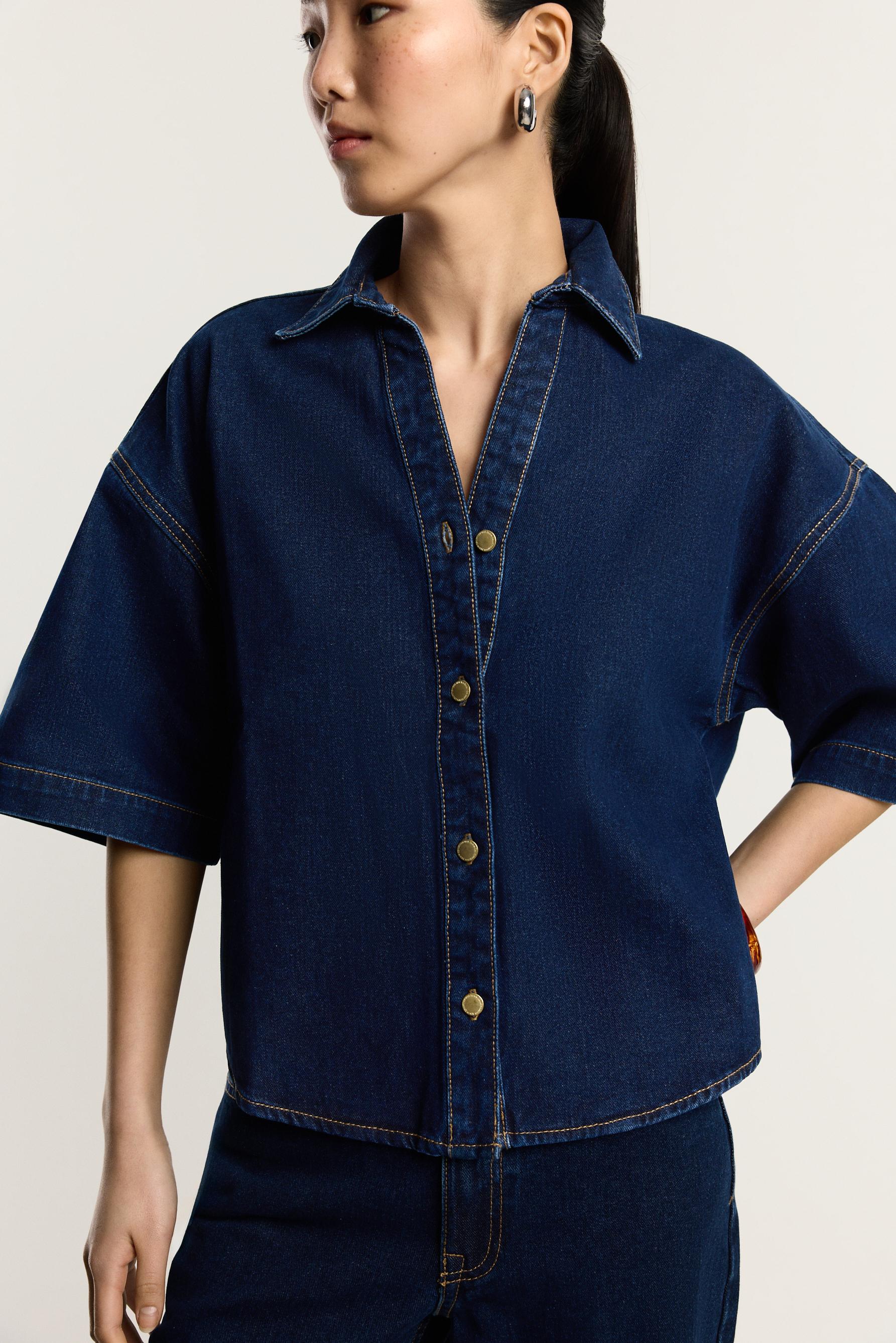 Camisa denim oversize