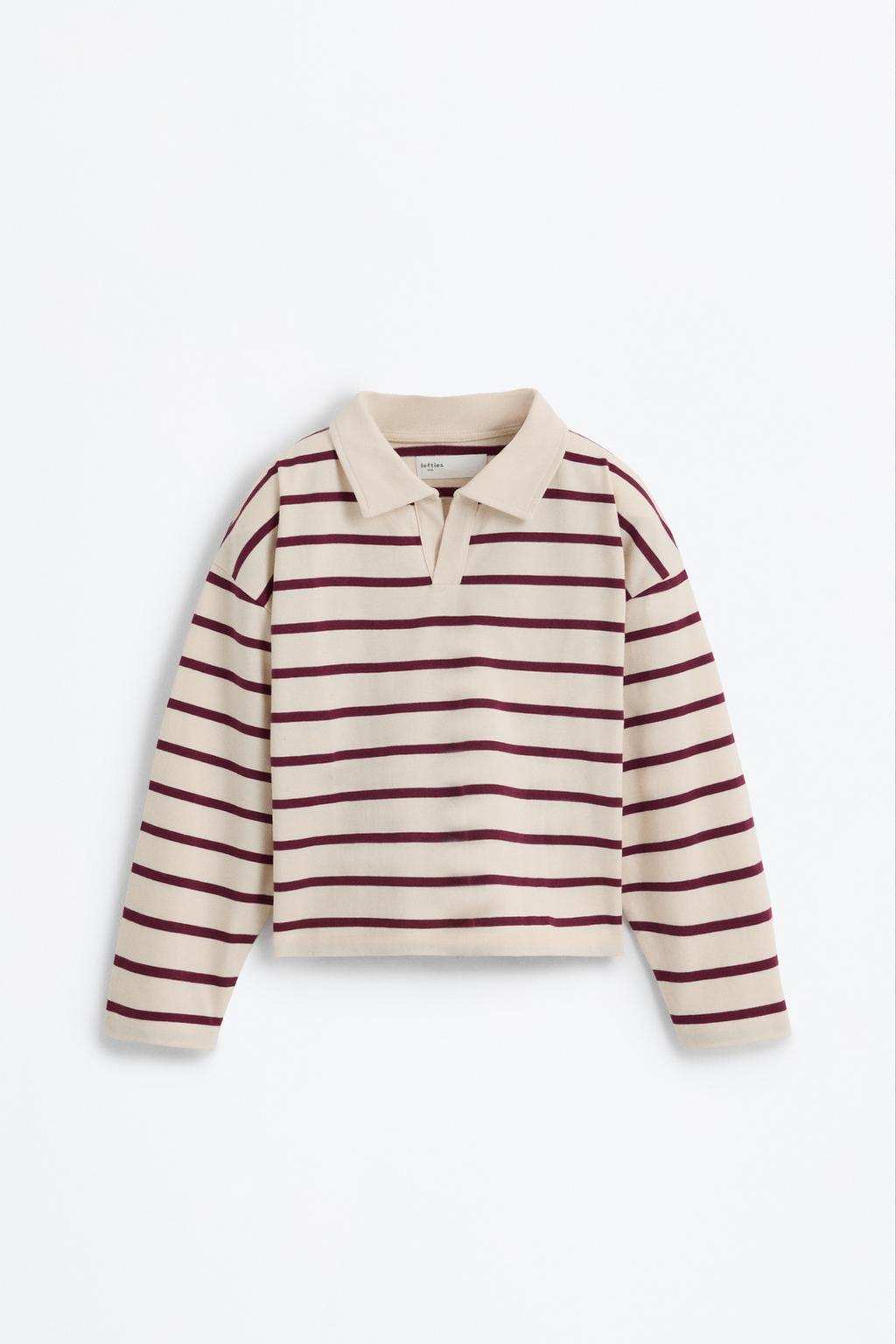 Striped polo shirt