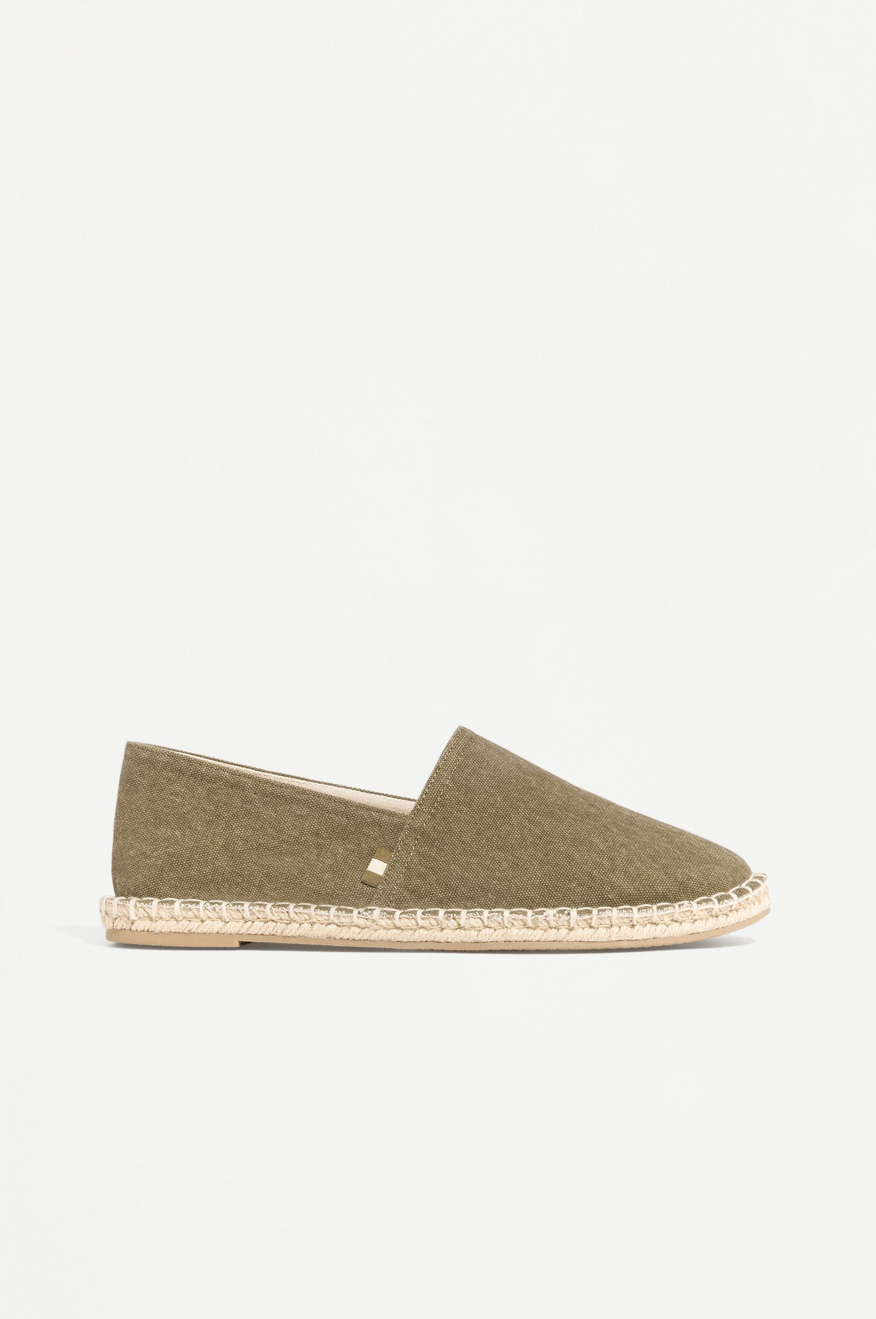 Jute-effect espadrilles — KHAKI
