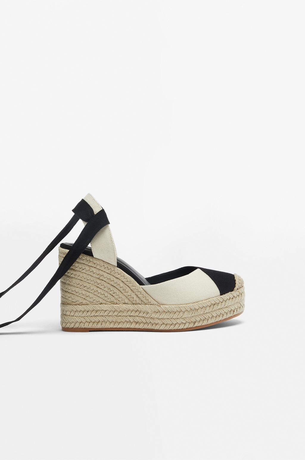 Platform wedge espadrilles