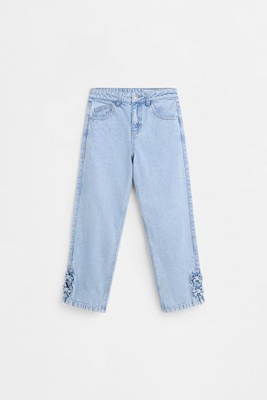 Jeans with ties — PALE BLUE 2